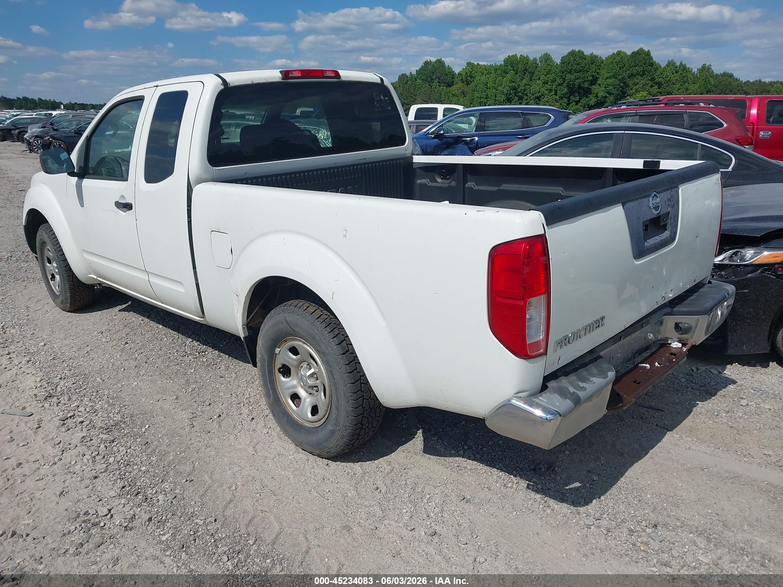 2014 Nissan Frontier S White vin: 1N6BD0CT3EN725473