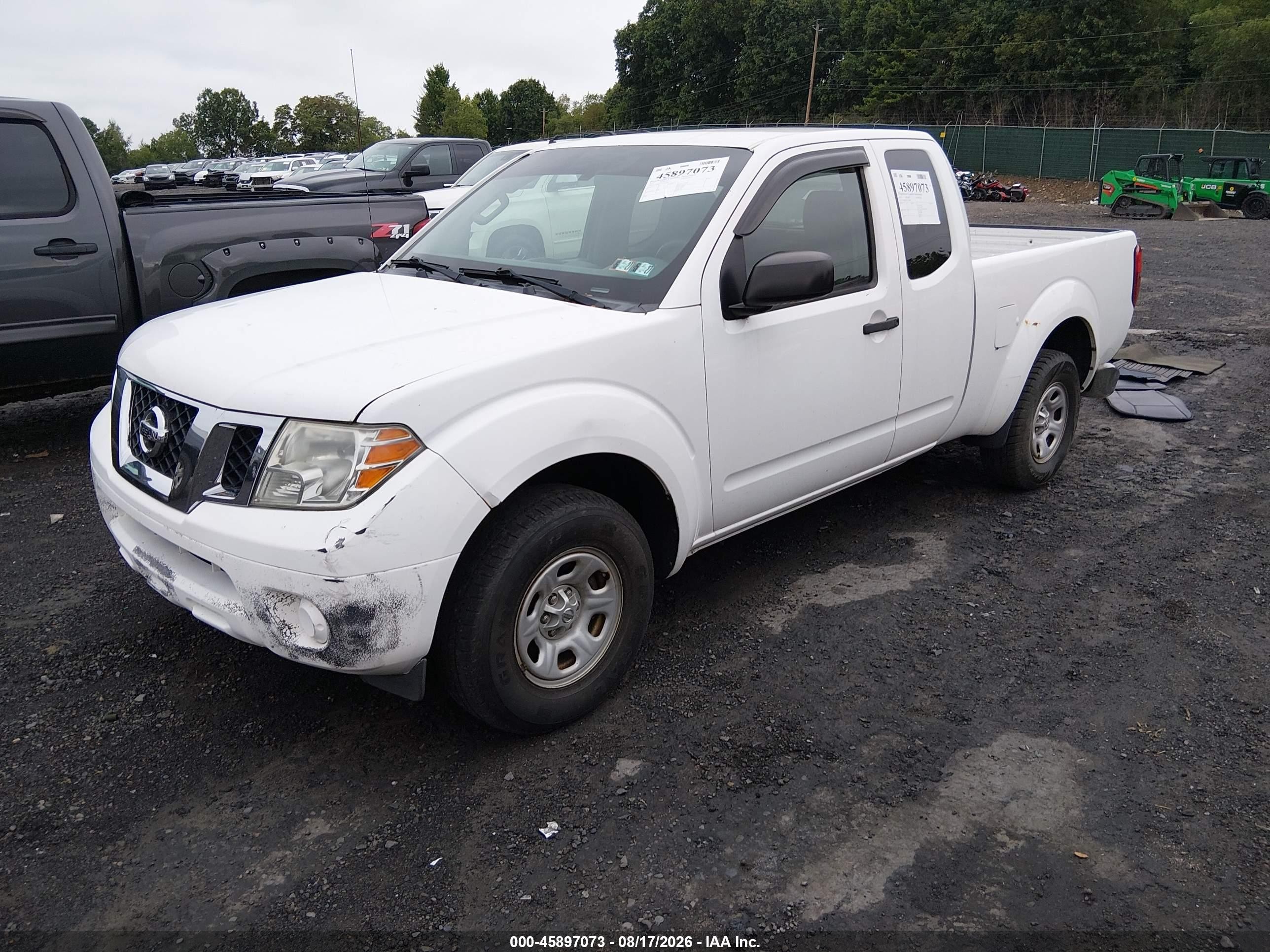 2012 Nissan Frontier S White vin: 1N6BD0CT4CC454898