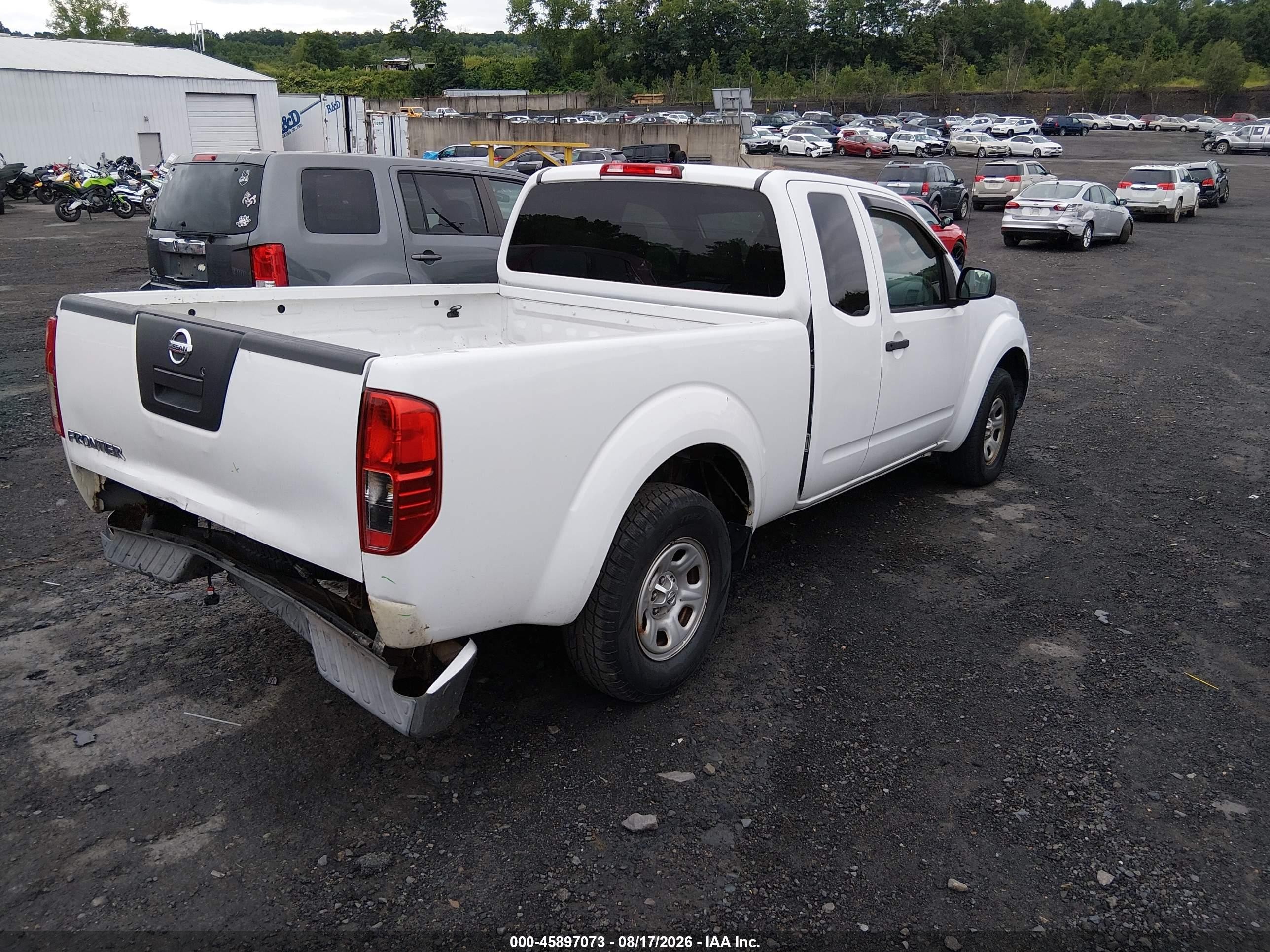 2012 Nissan Frontier S White vin: 1N6BD0CT4CC454898