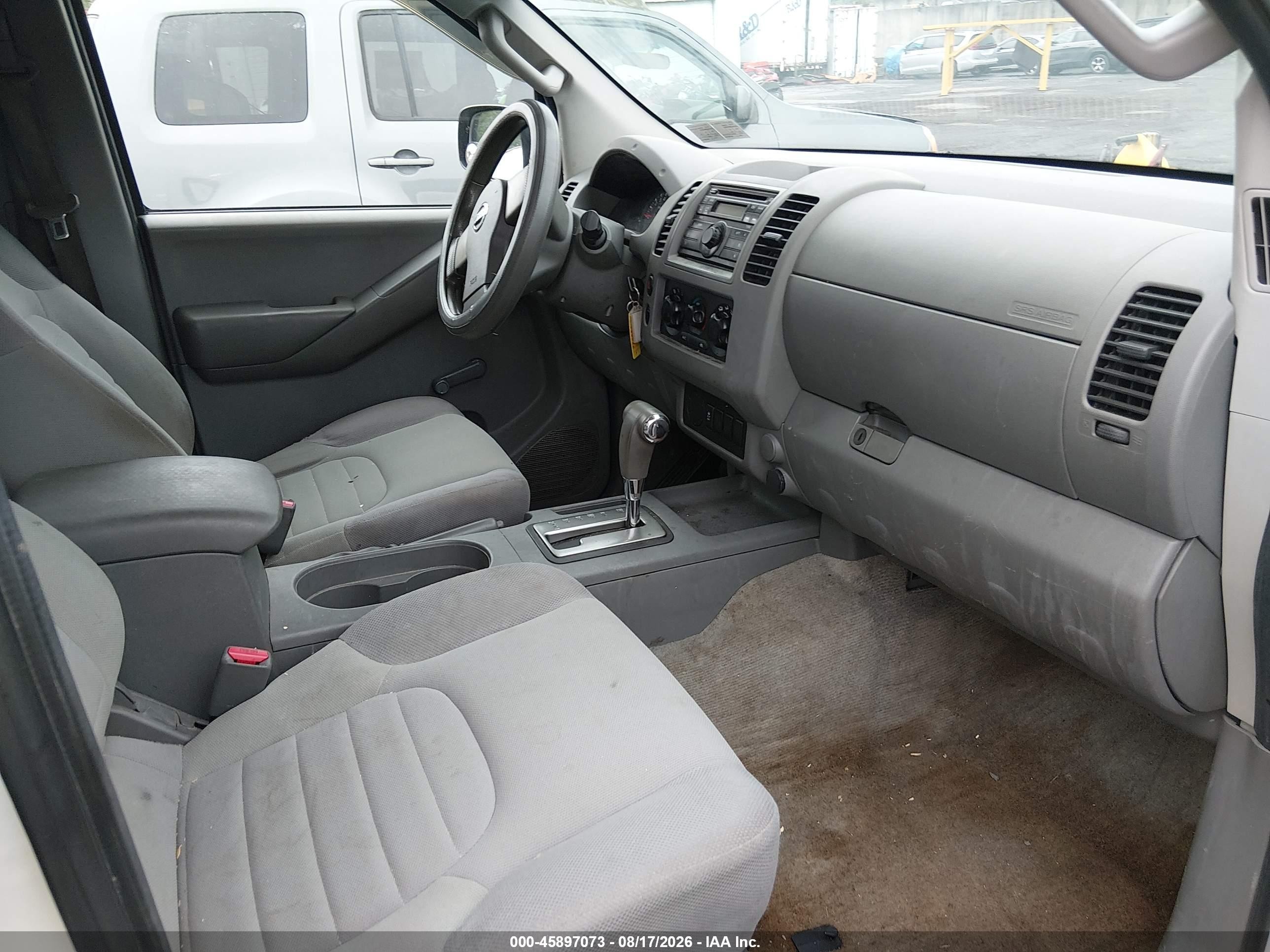 2012 Nissan Frontier S White vin: 1N6BD0CT4CC454898