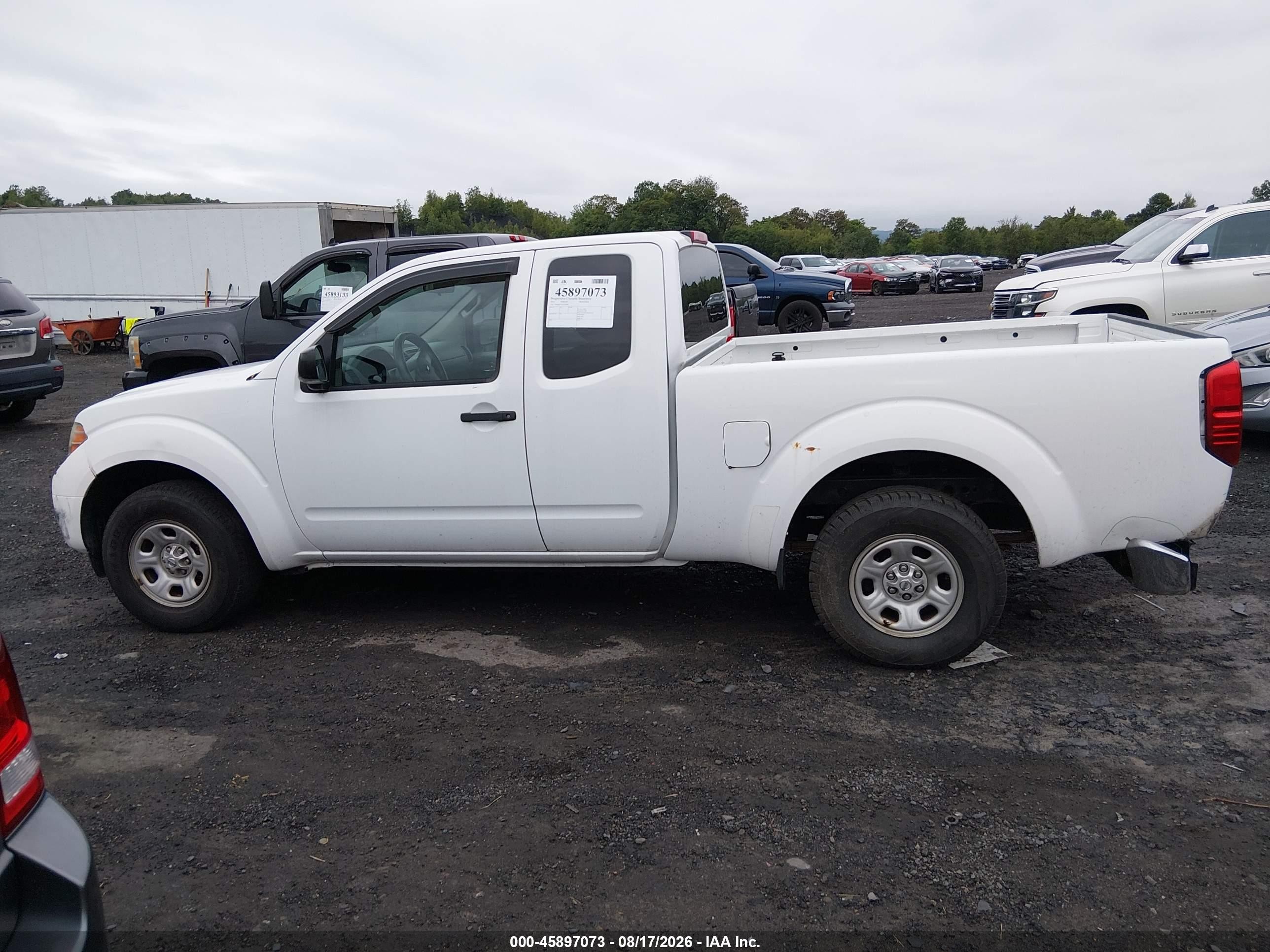 2012 Nissan Frontier S White vin: 1N6BD0CT4CC454898