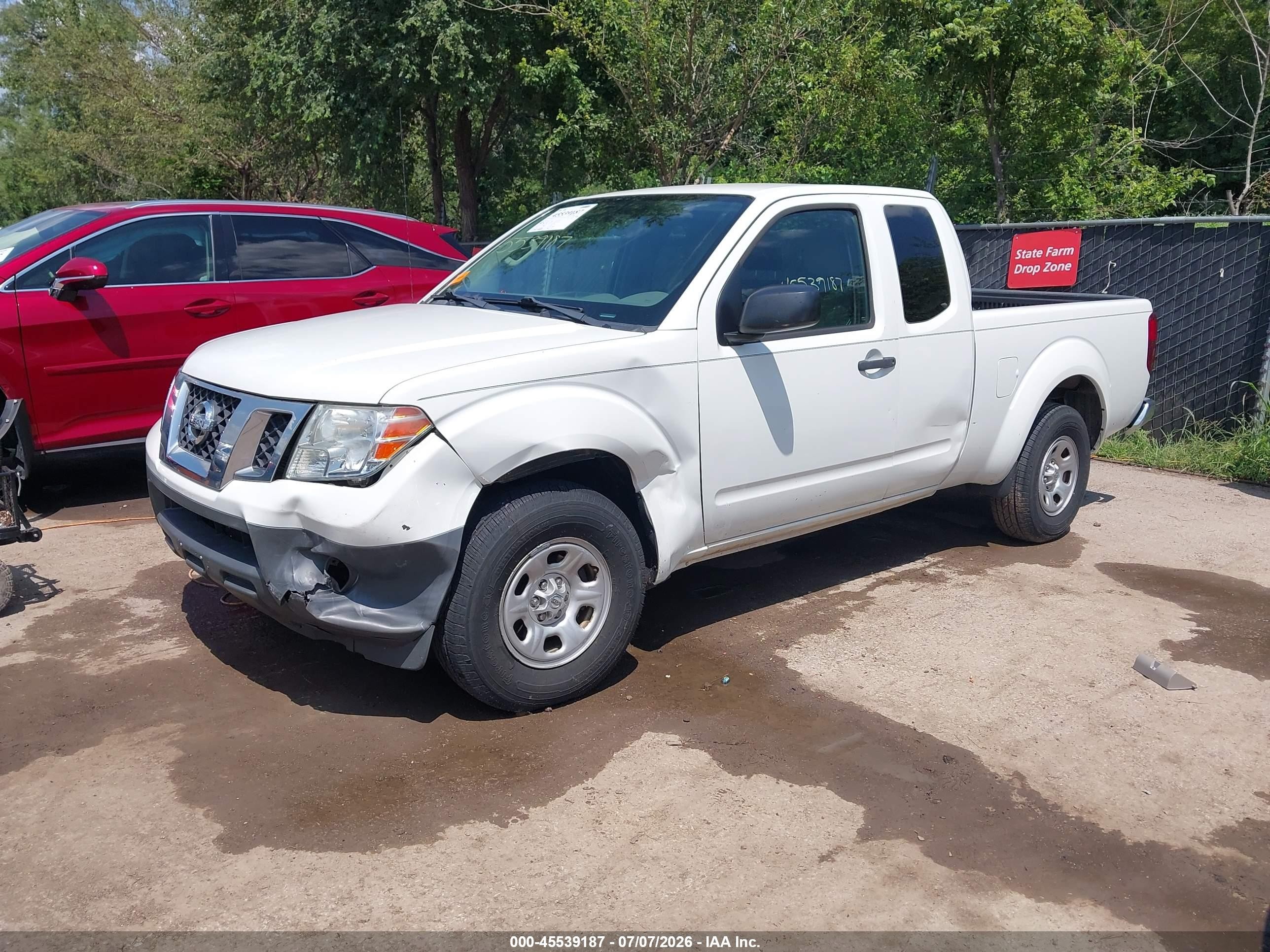 2014 Nissan Frontier S White vin: 1N6BD0CT4EN727393