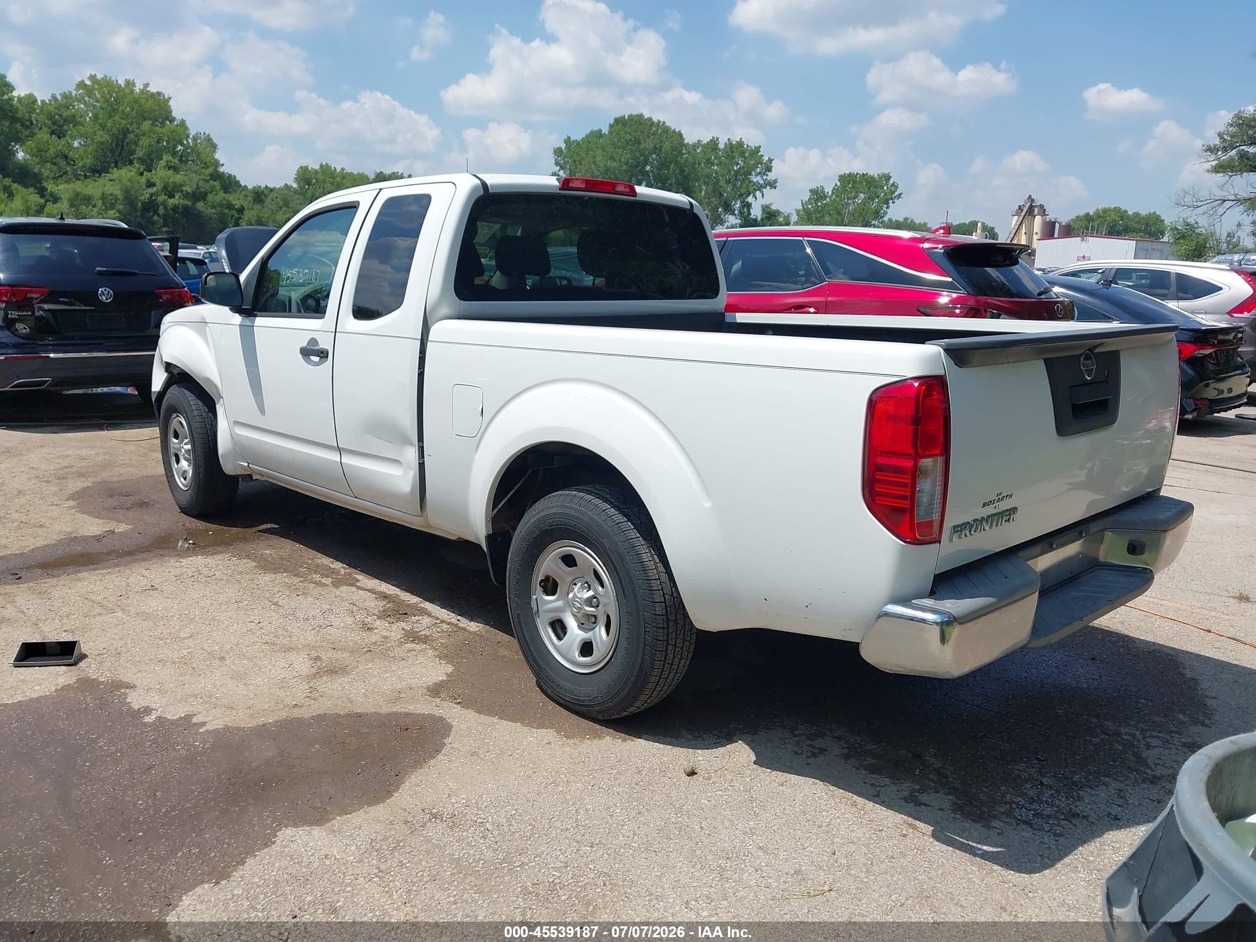 2014 Nissan Frontier S White vin: 1N6BD0CT4EN727393