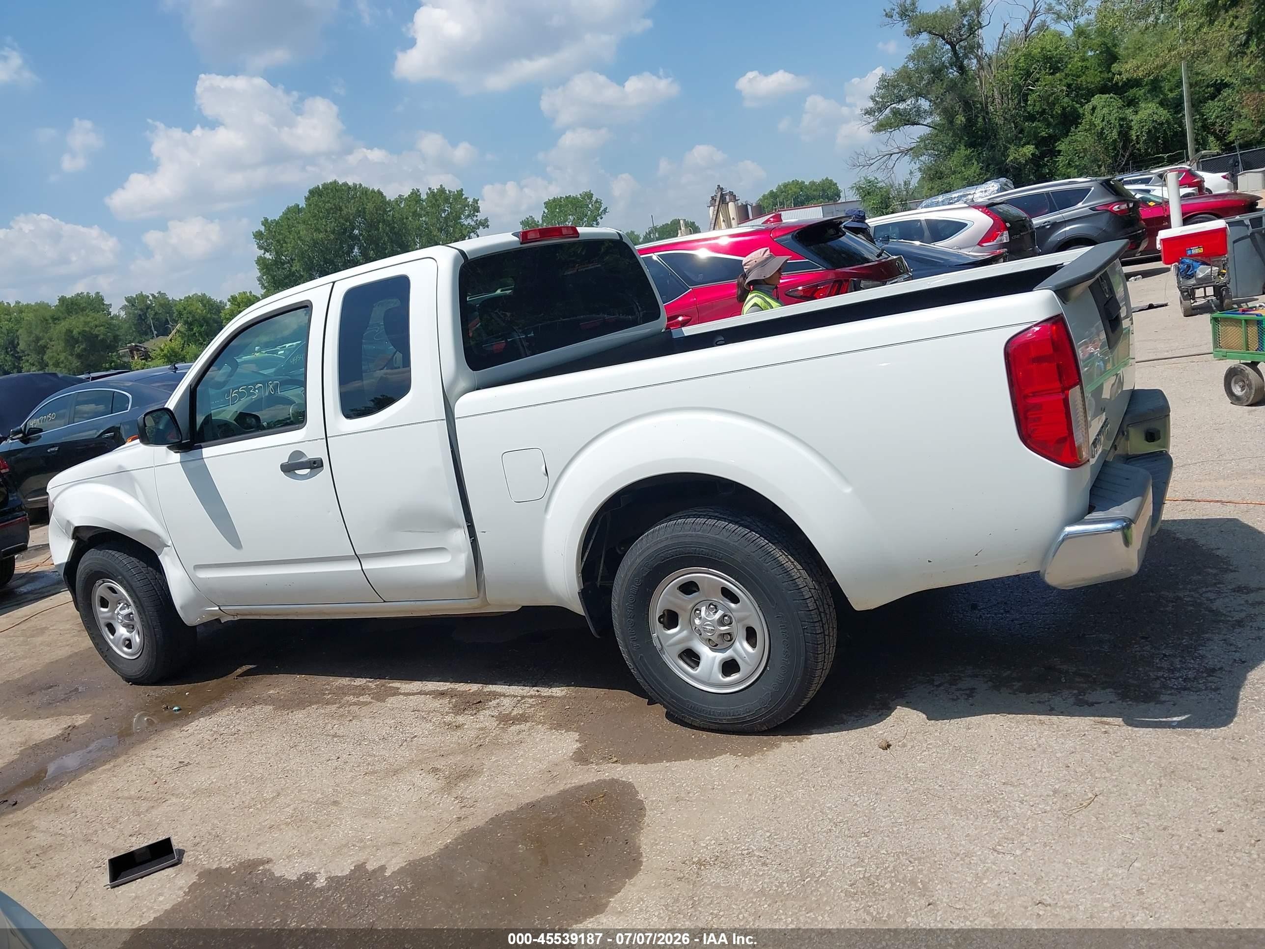 2014 Nissan Frontier S White vin: 1N6BD0CT4EN727393