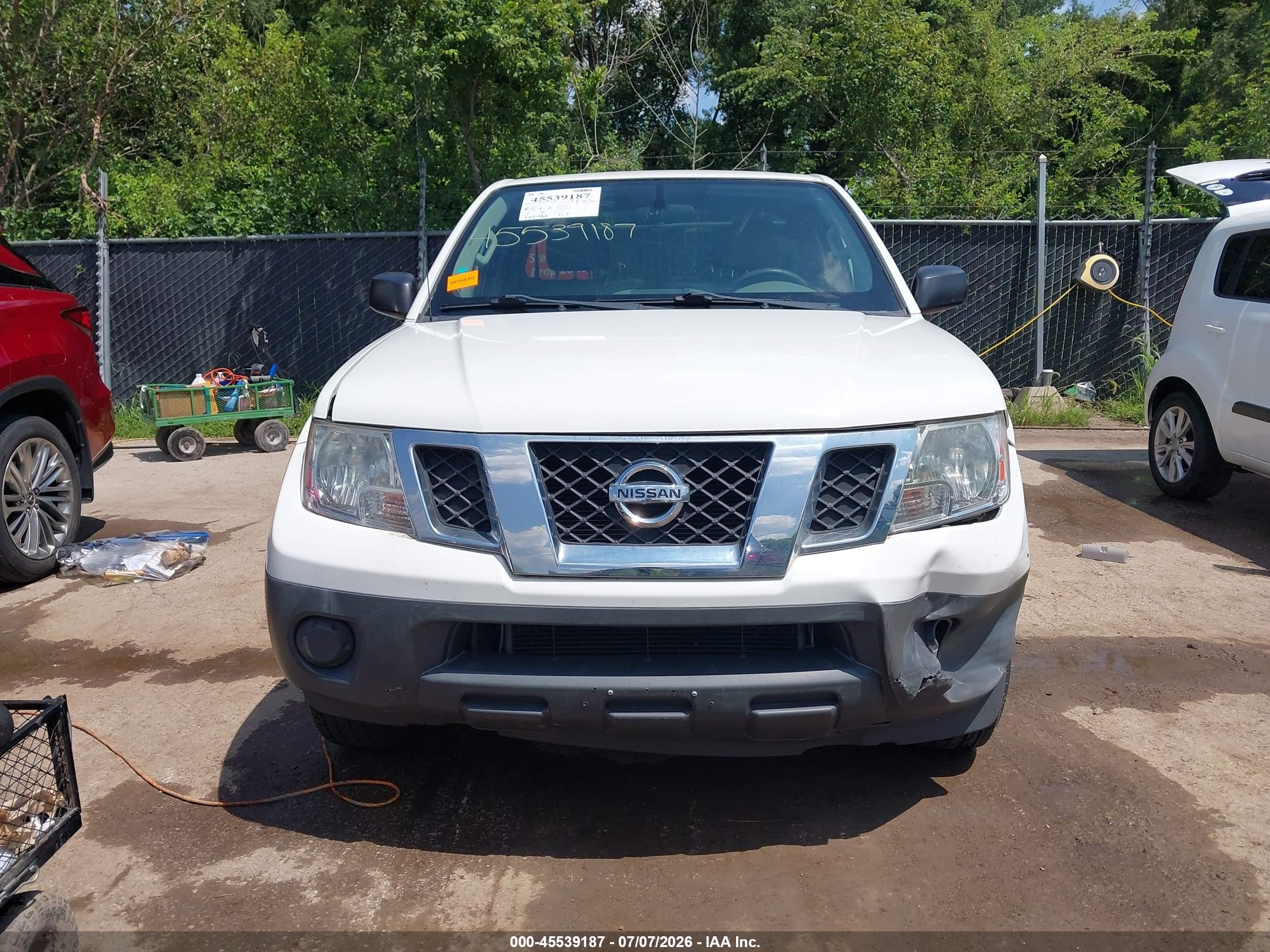 2014 Nissan Frontier S White vin: 1N6BD0CT4EN727393