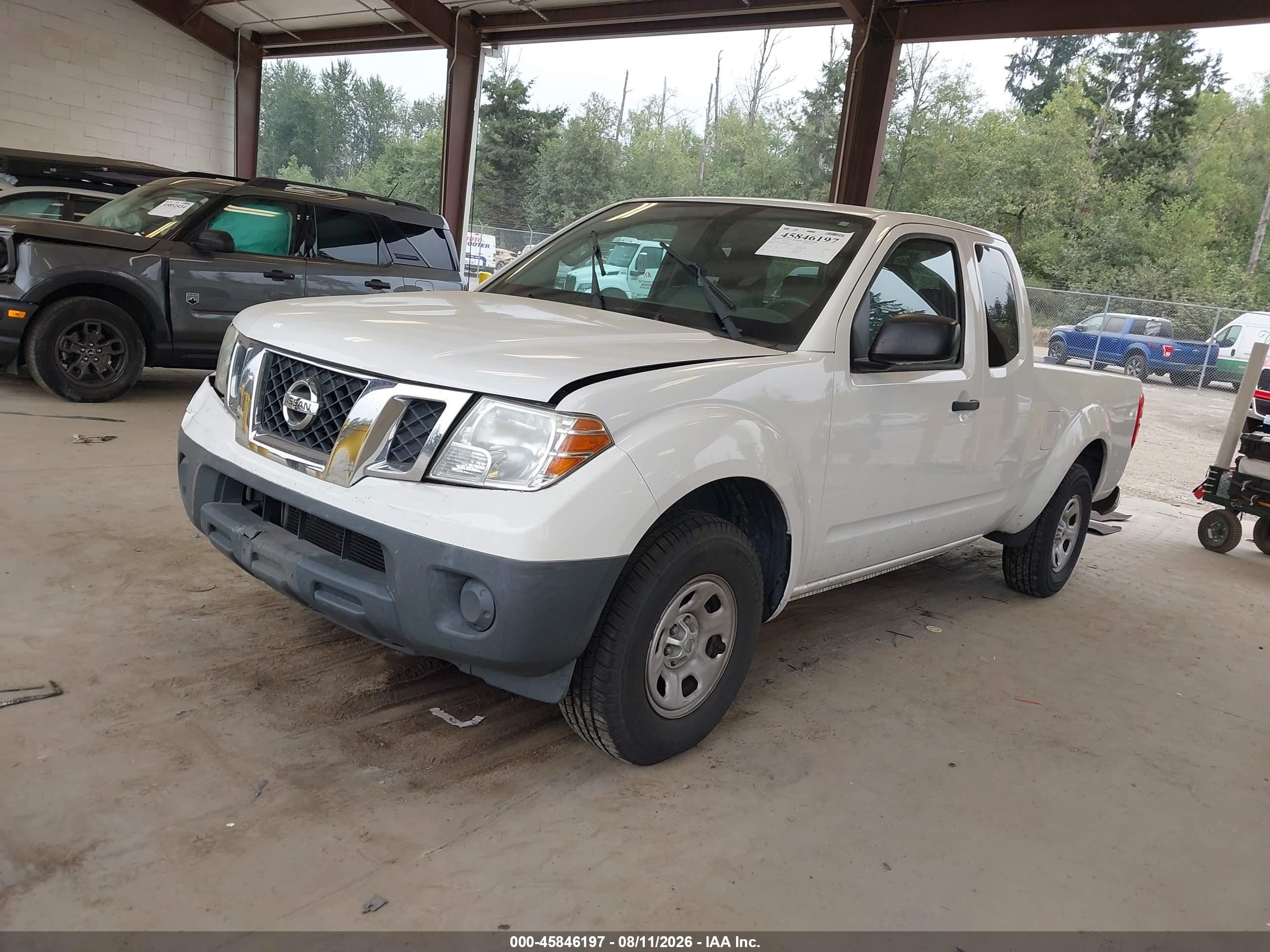 2015 Nissan Frontier S White vin: 1N6BD0CT4FN716170
