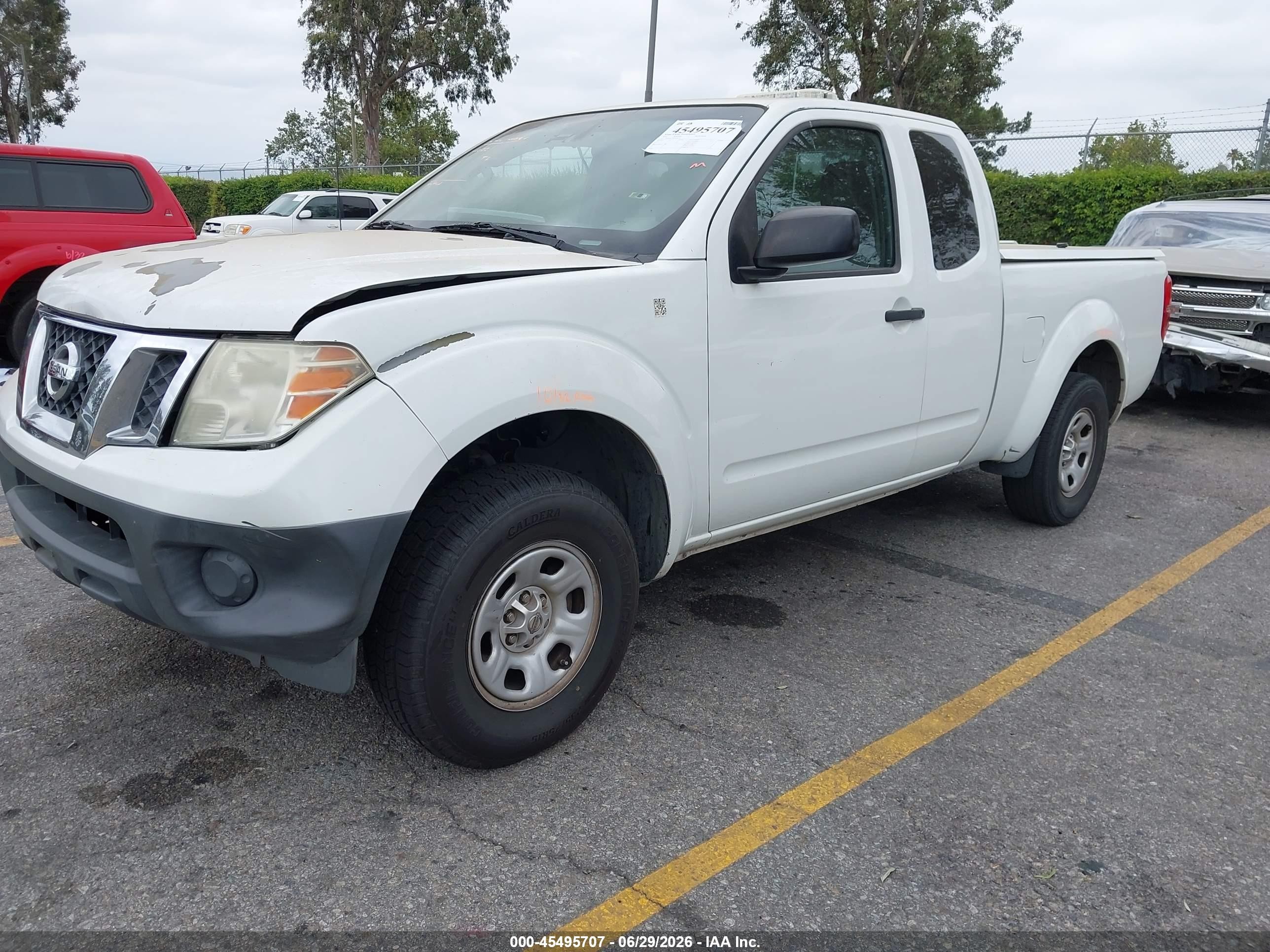 2015 Nissan Frontier S/sv-i4 White vin: 1N6BD0CT4FN768270