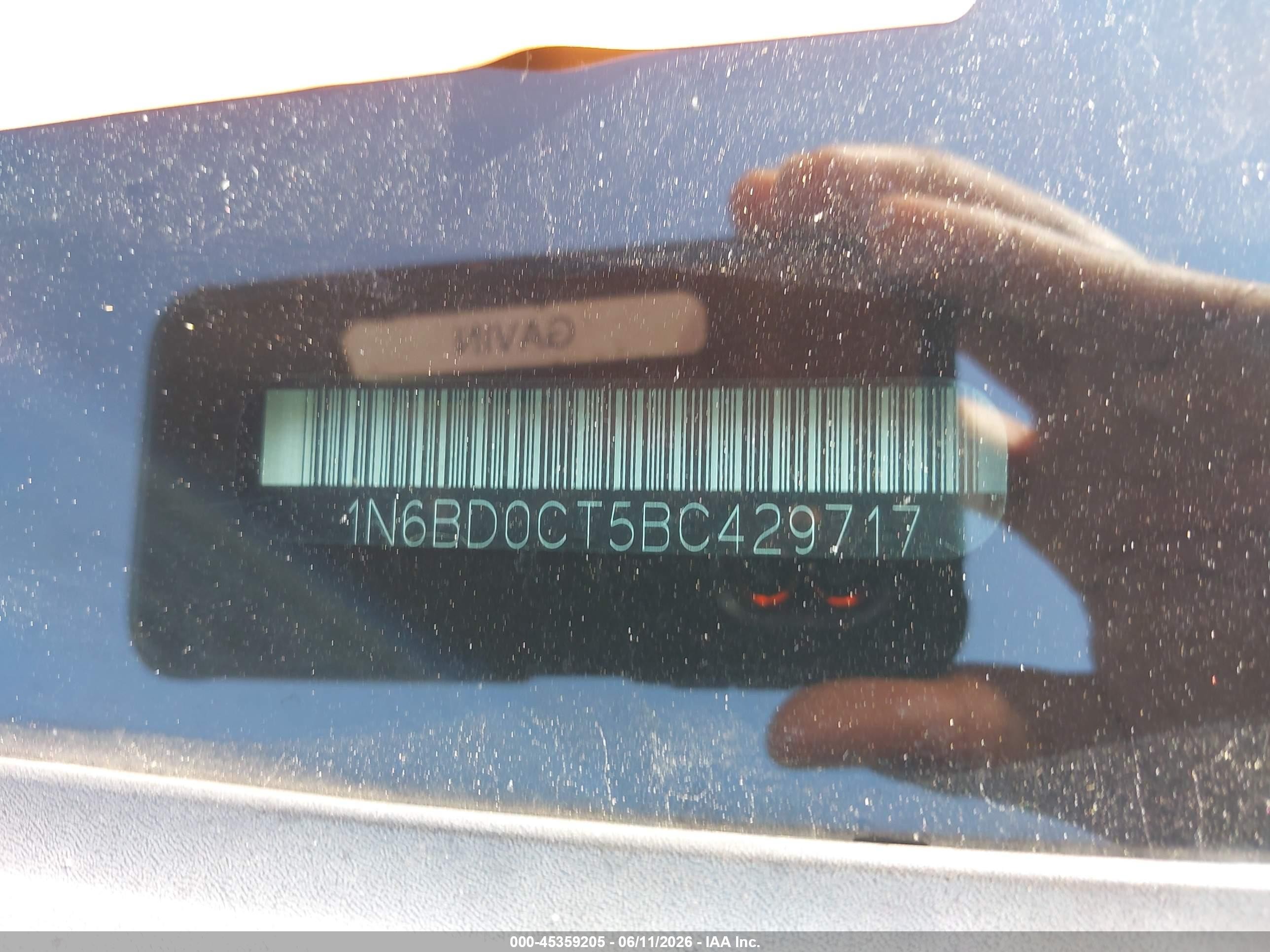 2011 Nissan Frontier S Silver vin: 1N6BD0CT5BC429717