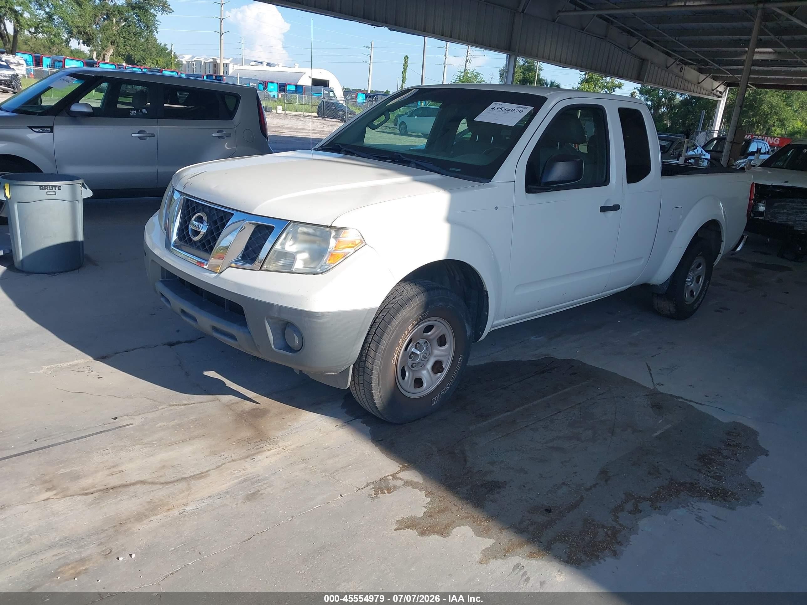 2015 Nissan Frontier S White vin: 1N6BD0CT5FN755818