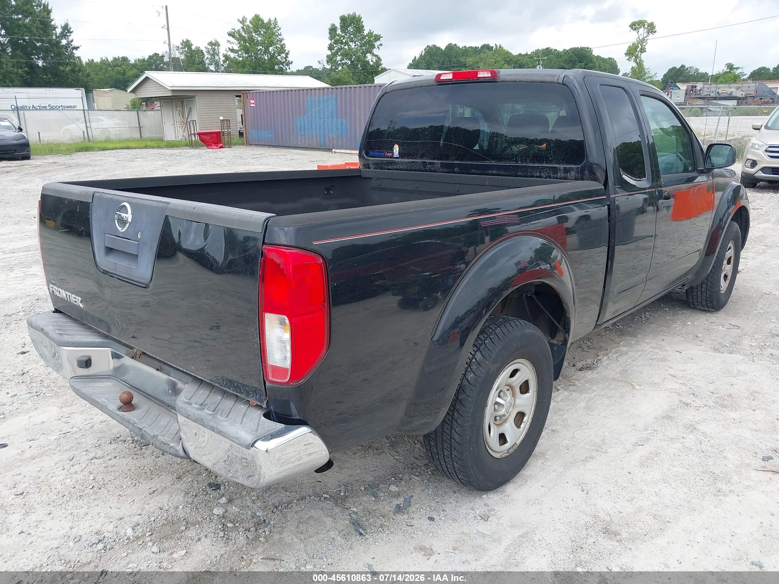 2011 Nissan Frontier S Черный vin: 1N6BD0CT6BC418872