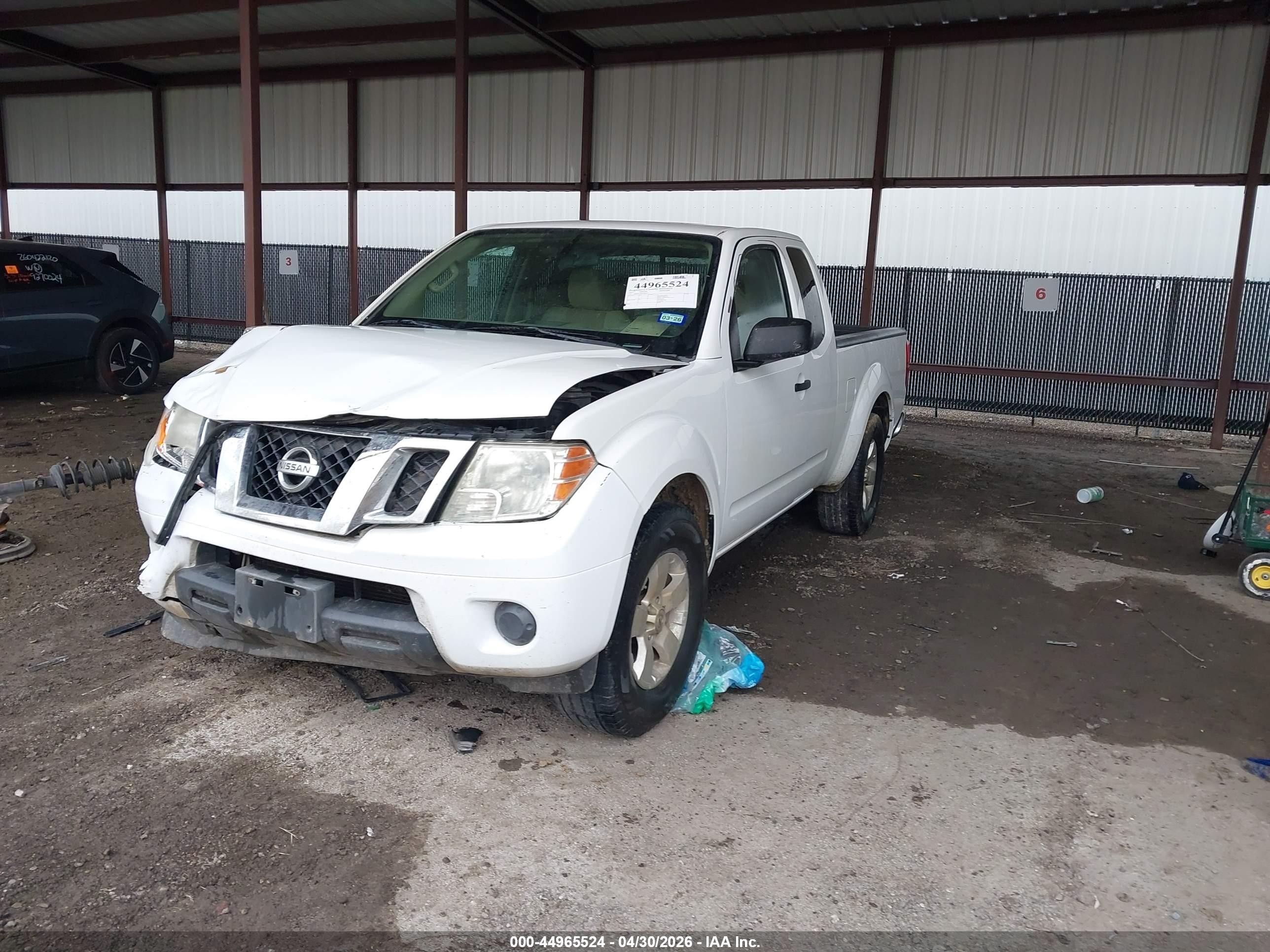 2012 Nissan Frontier Sv-i4 White vin: 1N6BD0CT6CC481181