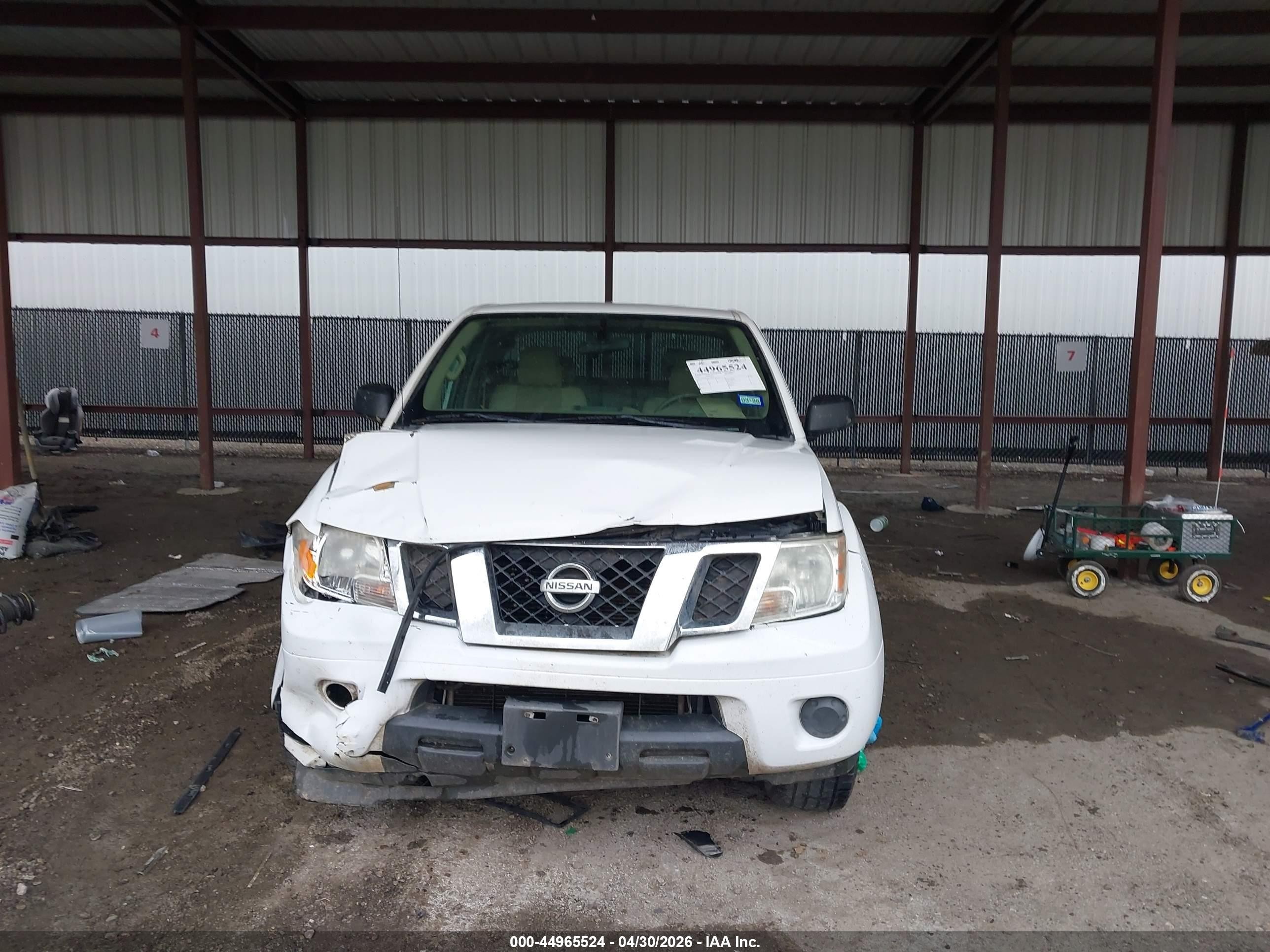 2012 Nissan Frontier Sv-i4 White vin: 1N6BD0CT6CC481181