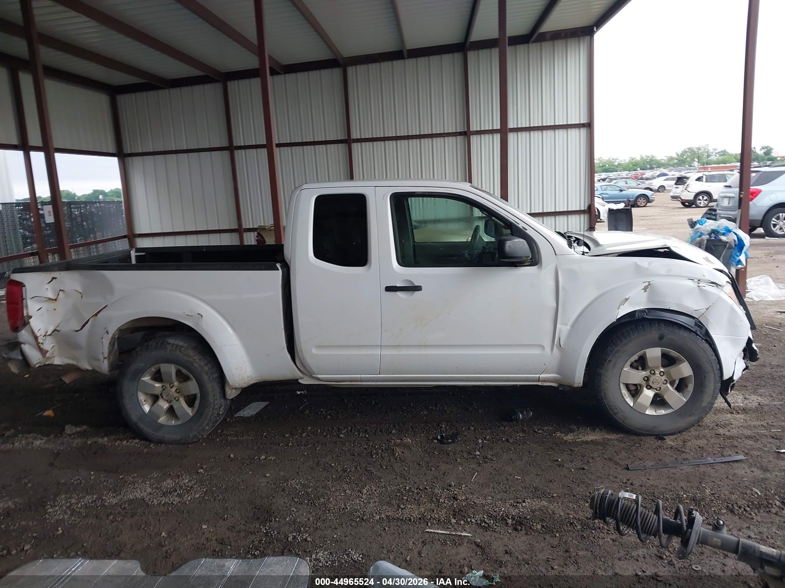 2012 Nissan Frontier Sv-i4 White vin: 1N6BD0CT6CC481181
