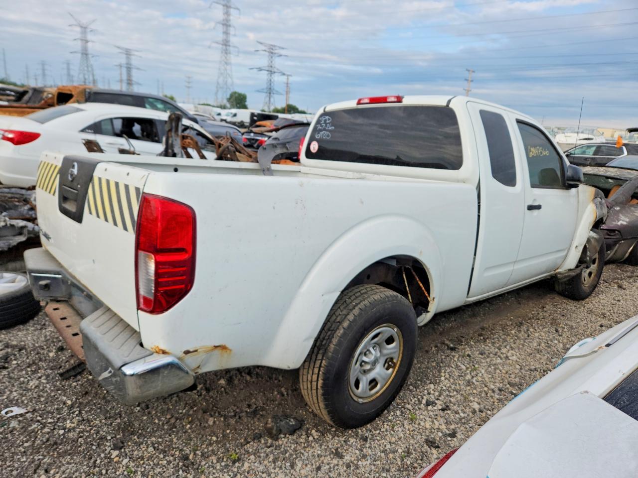 2013 Nissan Frontier S Белый vin: 1N6BD0CT6DN730956