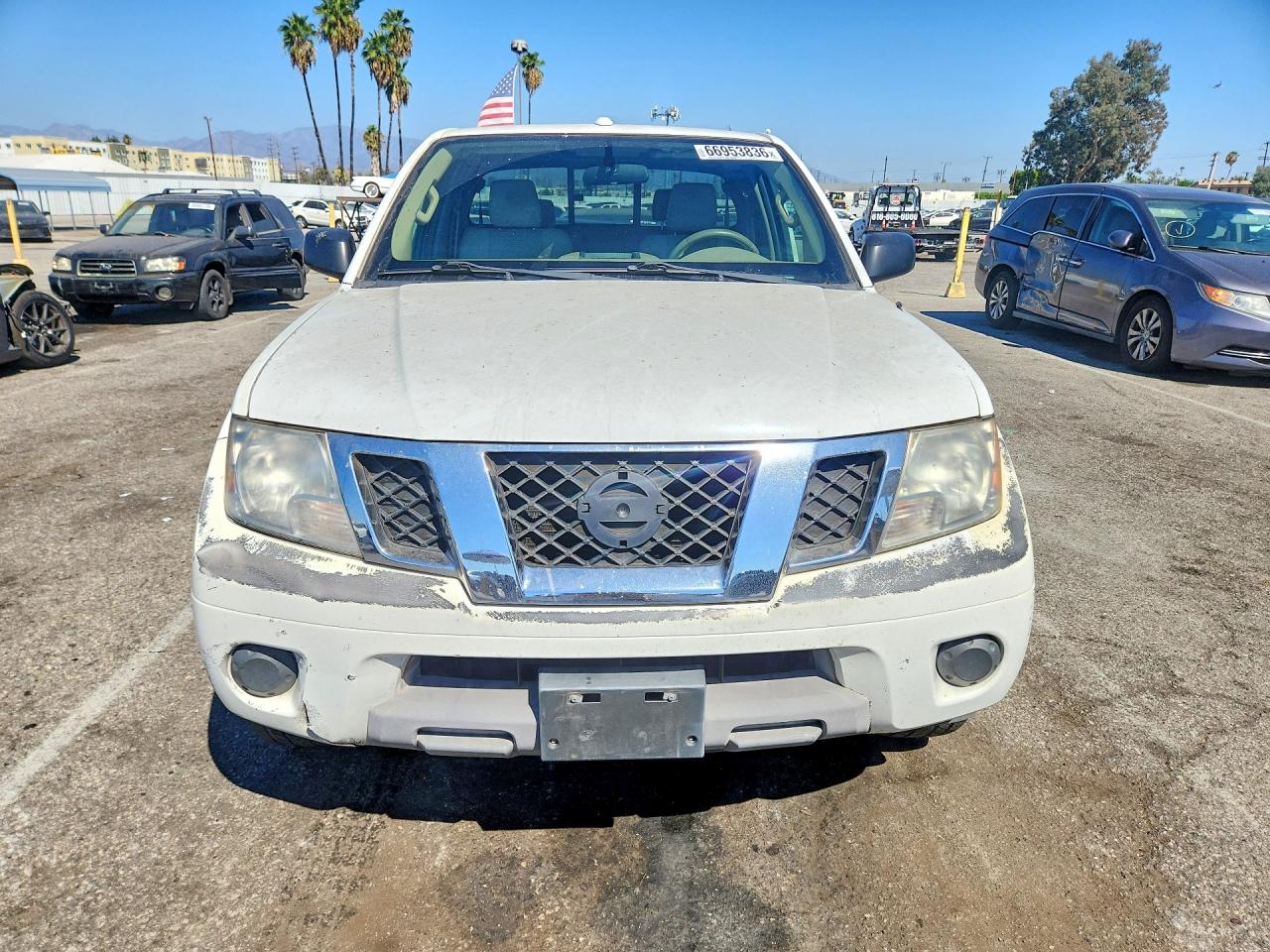 2014 Nissan Frontier Sv White vin: 1N6BD0CT6EN715360