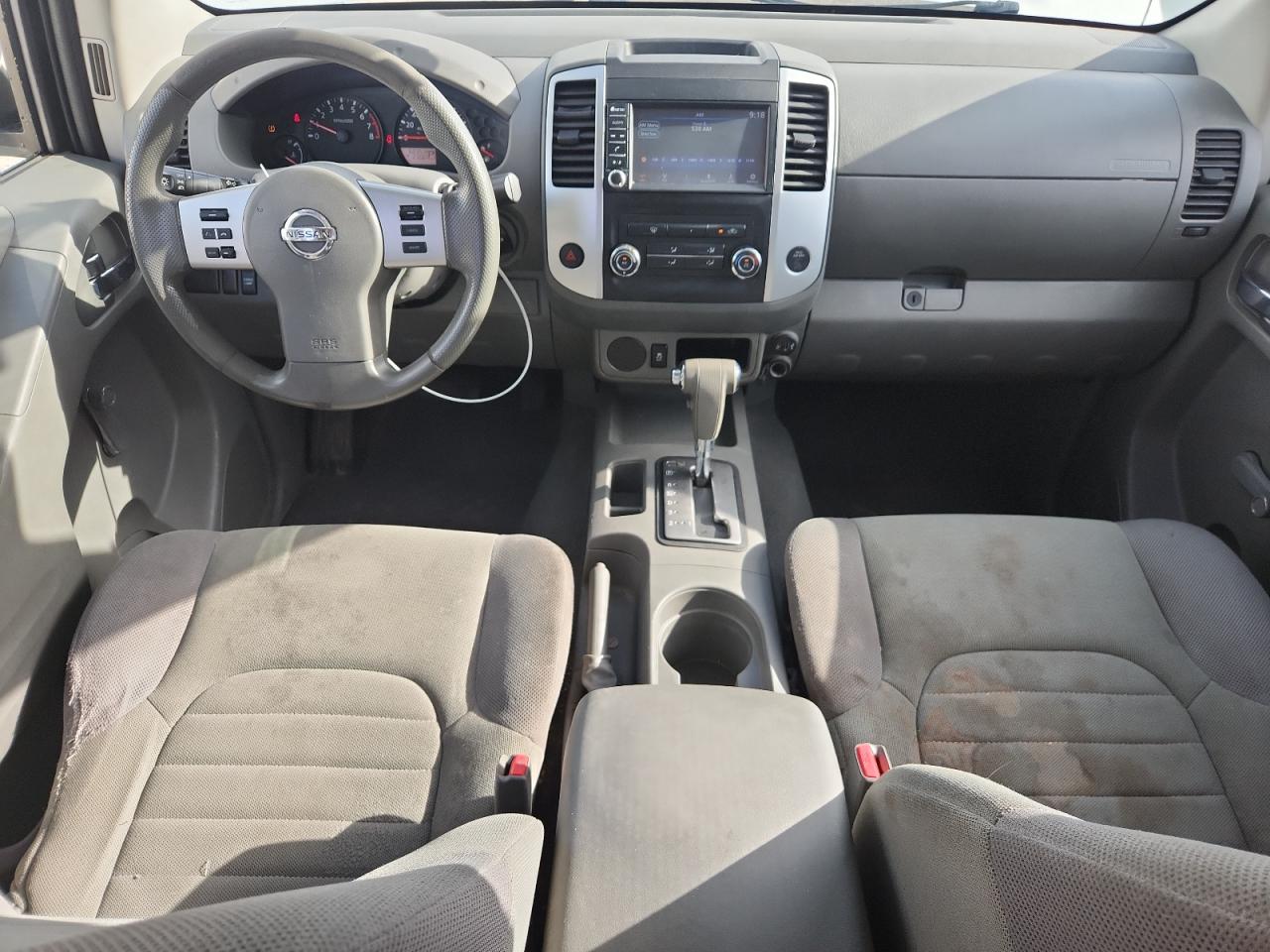 2019 Nissan Frontier S White vin: 1N6BD0CT6KN759807 Damage: Right Front Seat Cushion, Stained, Permanent