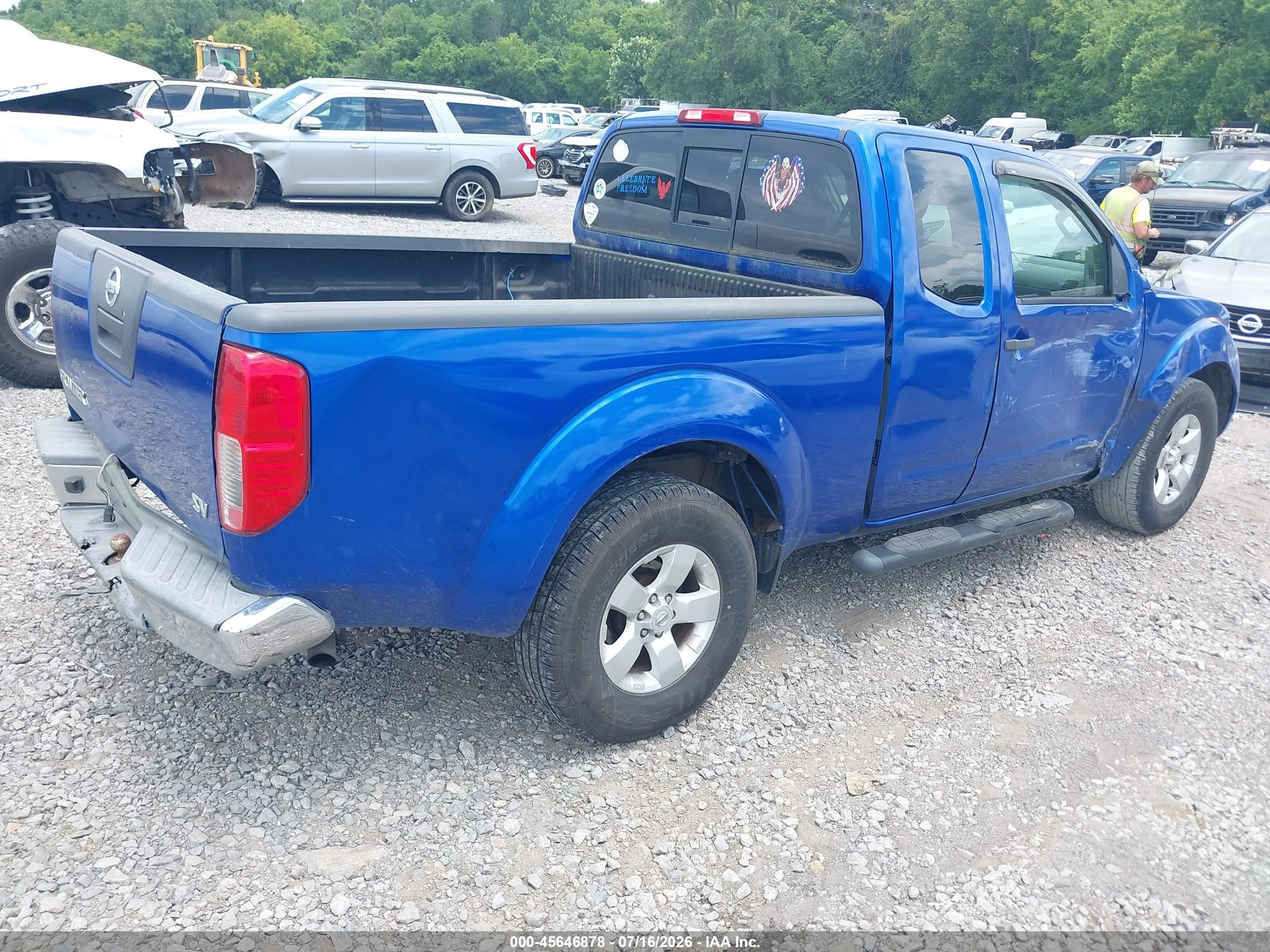 2012 Nissan Frontier Sv-i4 Blue vin: 1N6BD0CT7CC459609