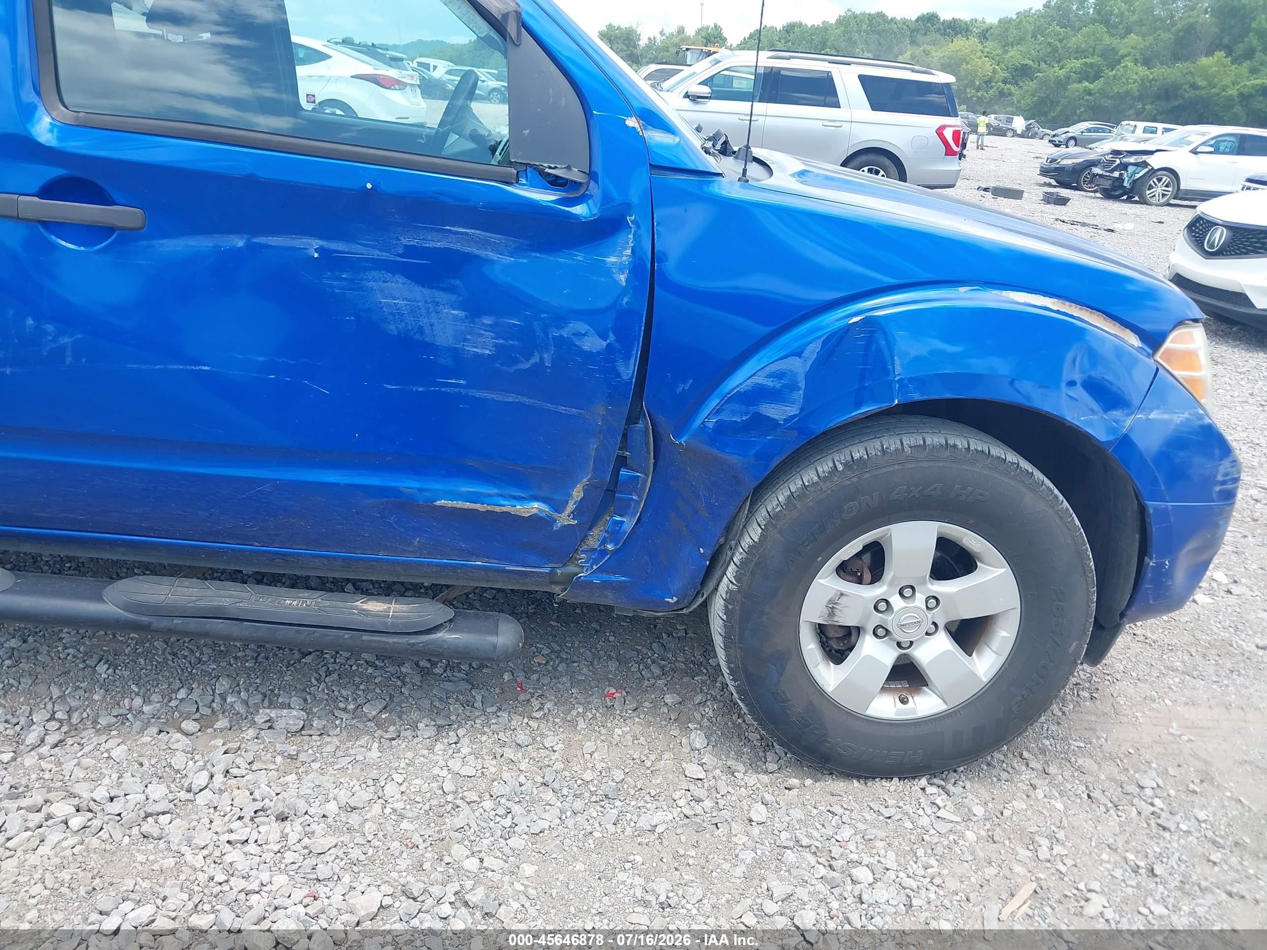 2012 Nissan Frontier Sv-i4 Blue vin: 1N6BD0CT7CC459609