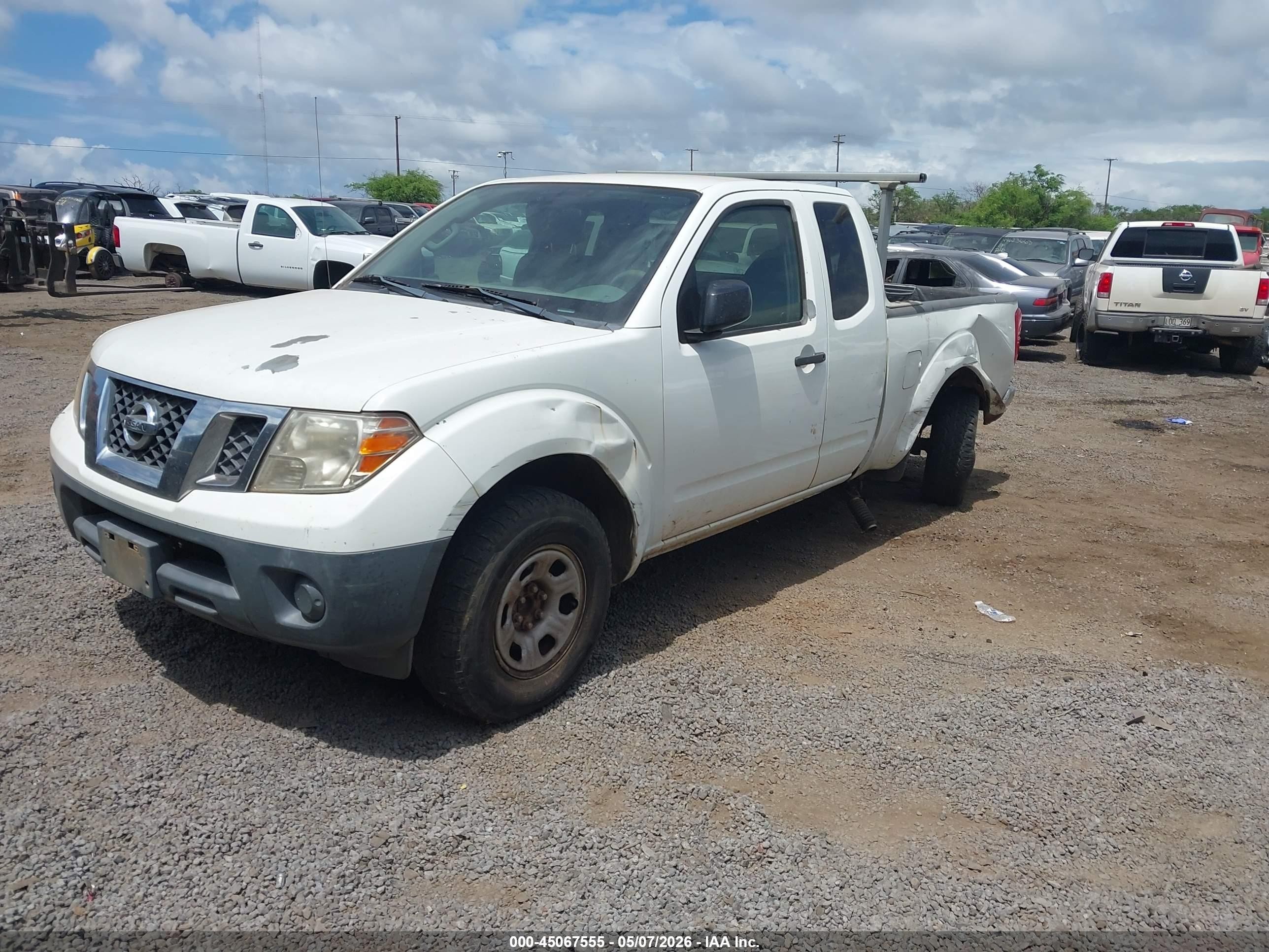 2013 Nissan Frontier S Белый vin: 1N6BD0CT7DN742842