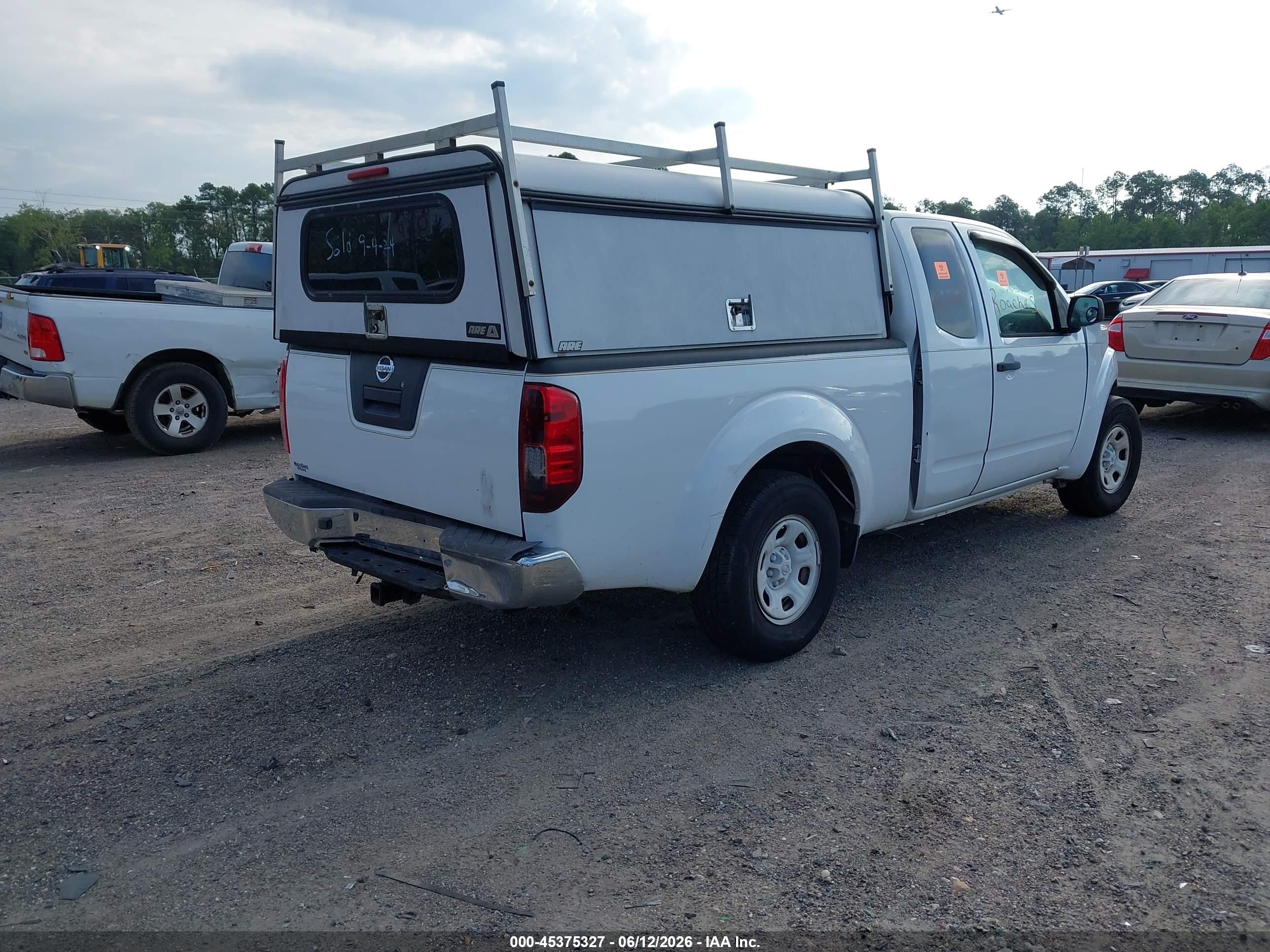 2012 Nissan Frontier S White vin: 1N6BD0CT8CC415831