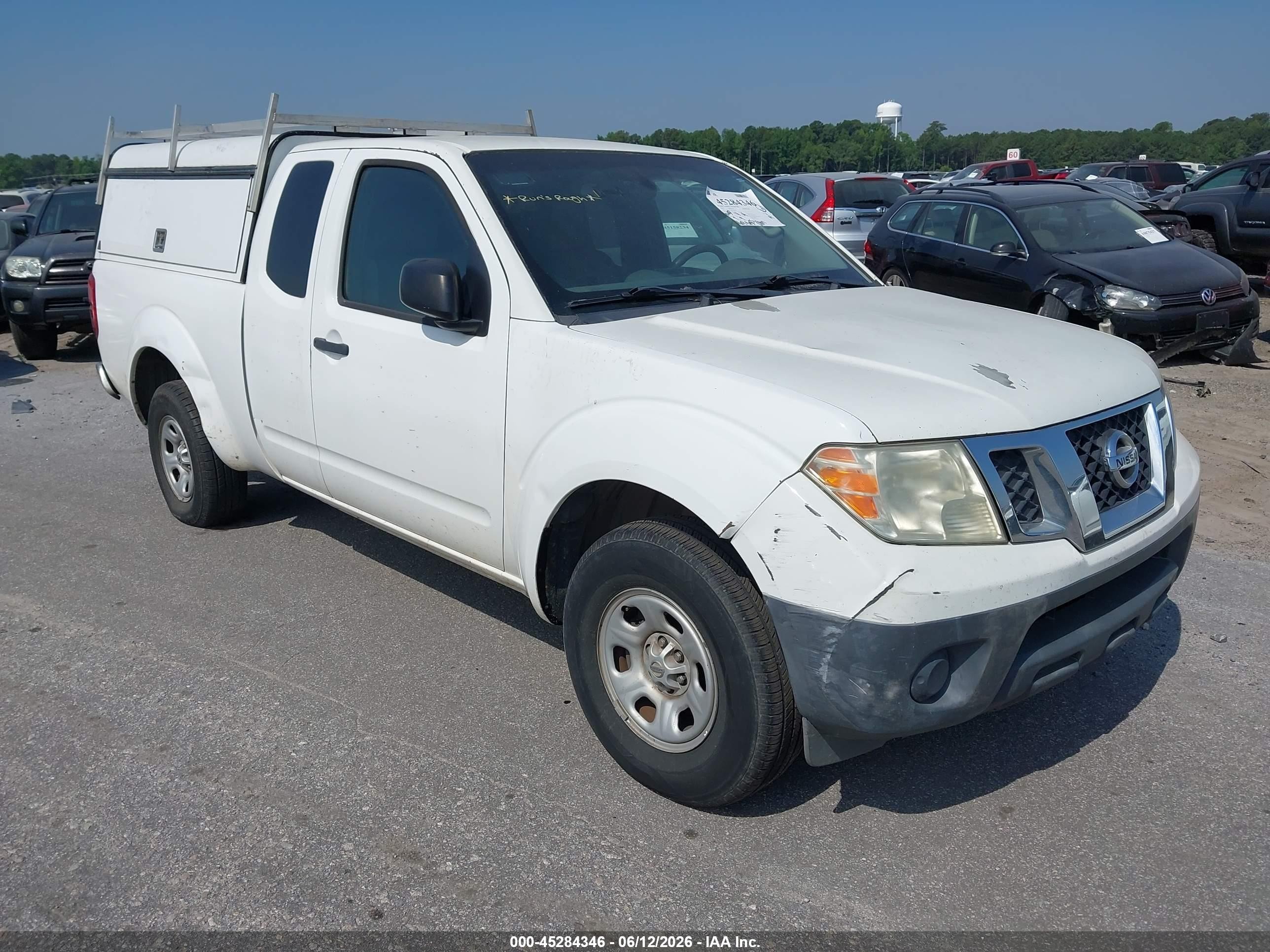 2014 Nissan Frontier S/sv-i4 White vin: 1N6BD0CT8EN754905
