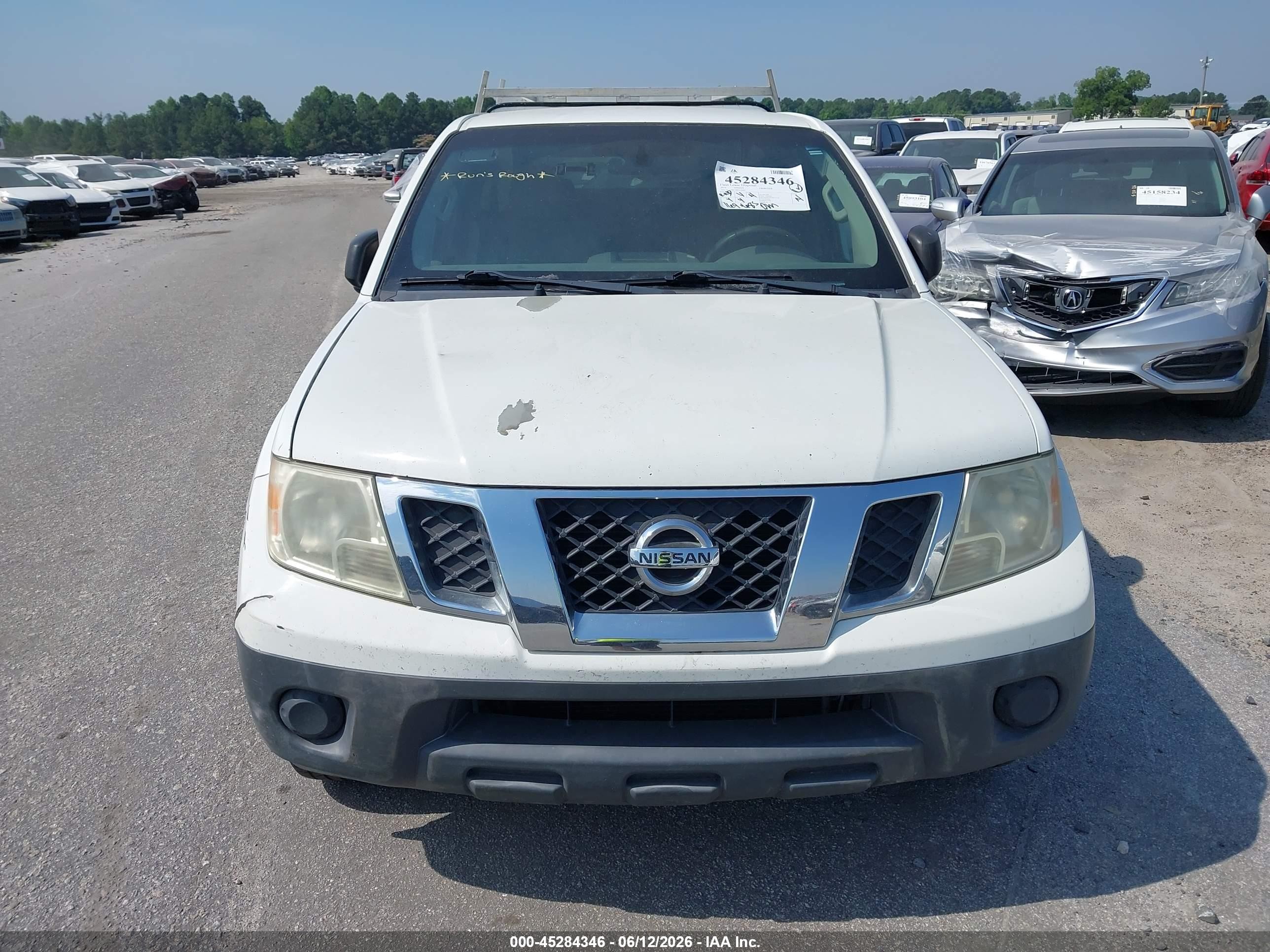 2014 Nissan Frontier S/sv-i4 White vin: 1N6BD0CT8EN754905
