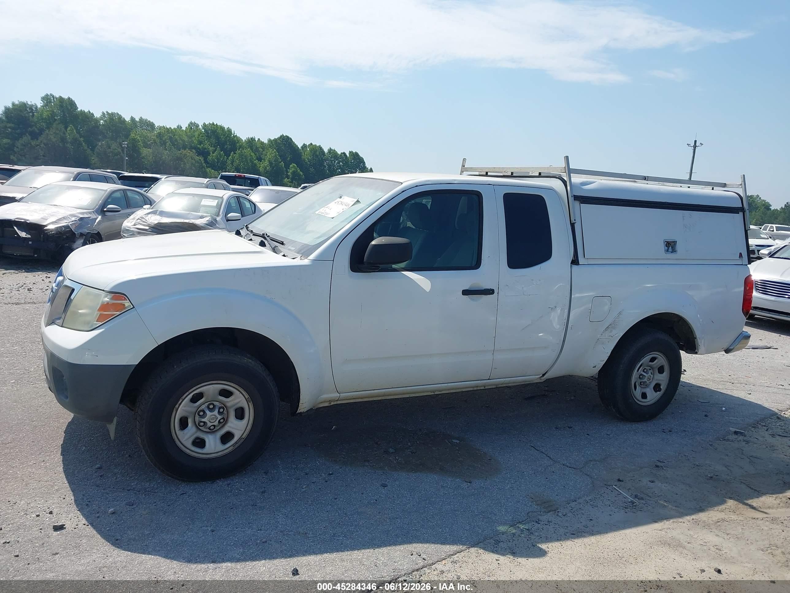 2014 Nissan Frontier S/sv-i4 White vin: 1N6BD0CT8EN754905