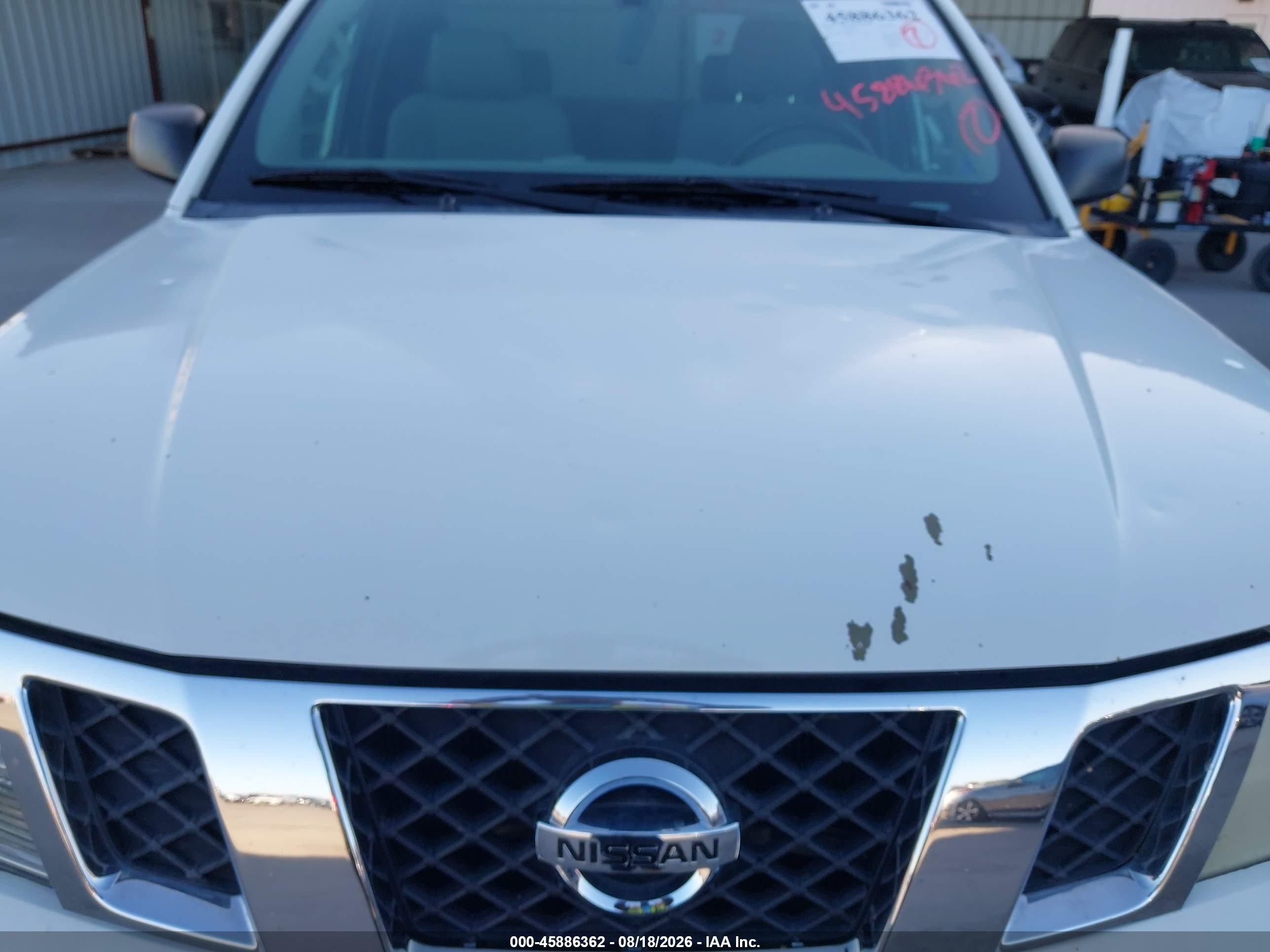 2015 Nissan Frontier S White vin: 1N6BD0CT8FN732131
