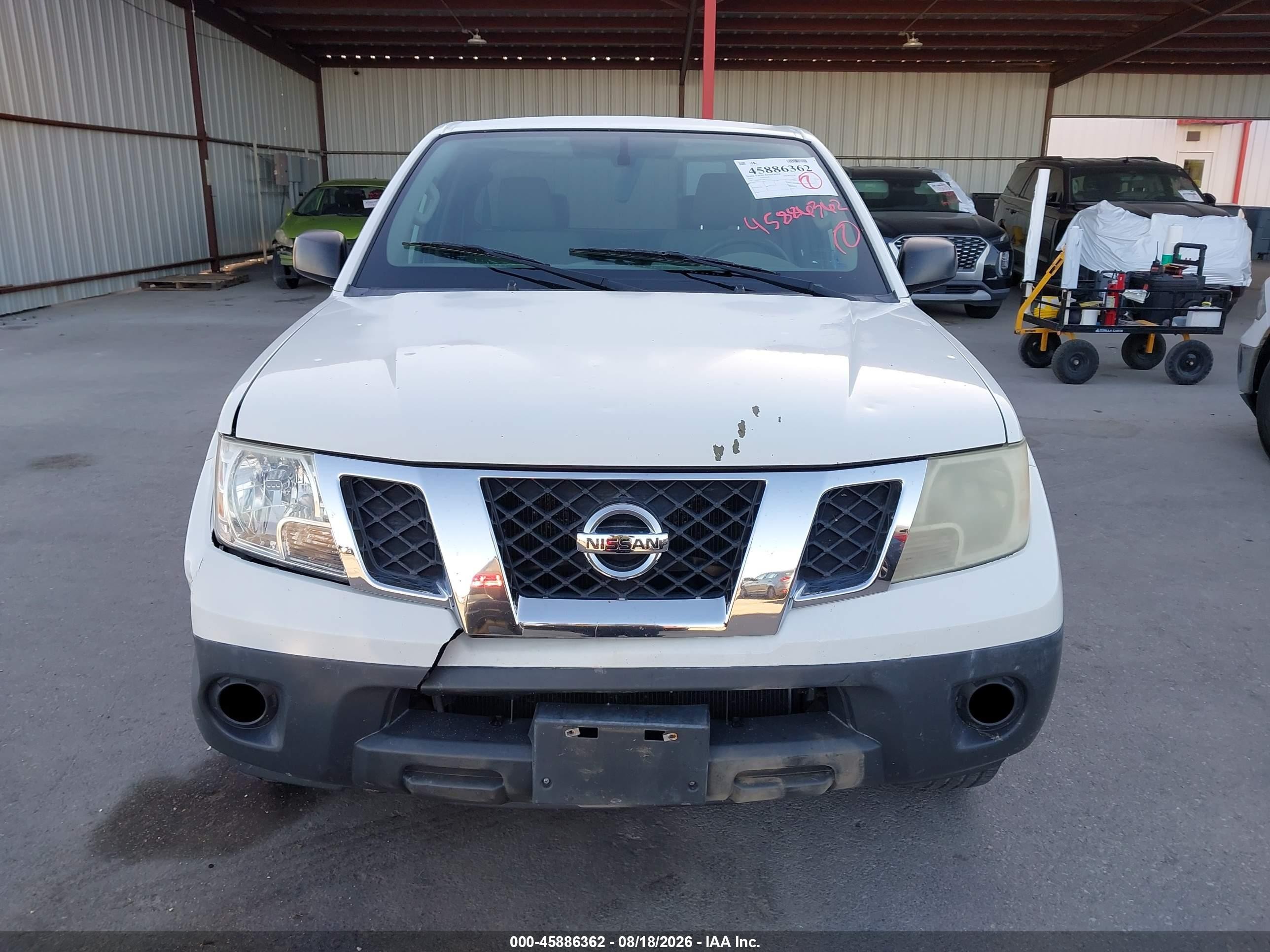 2015 Nissan Frontier S White vin: 1N6BD0CT8FN732131