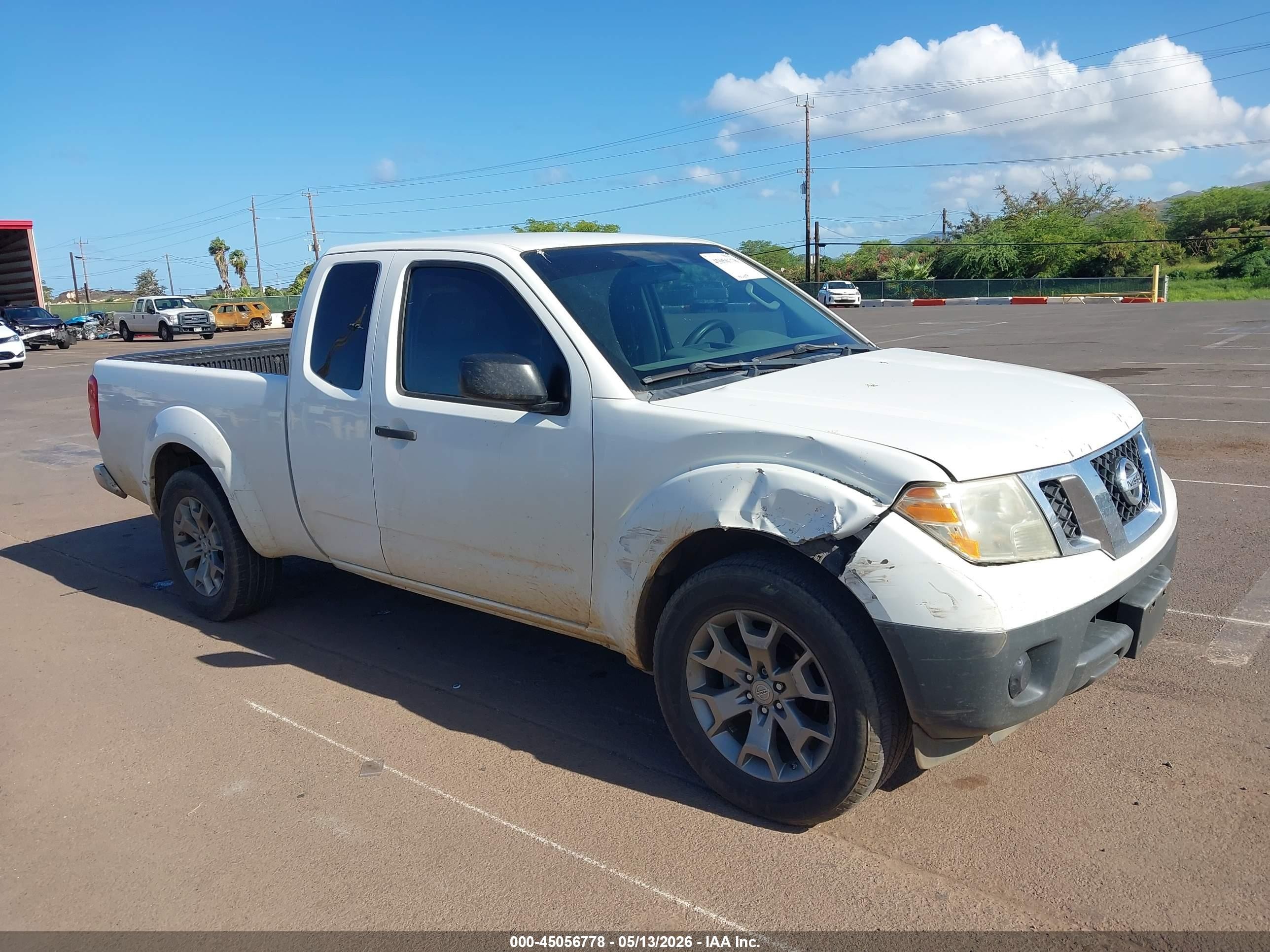 2015 Nissan Frontier S White vin: 1N6BD0CT8FN751360