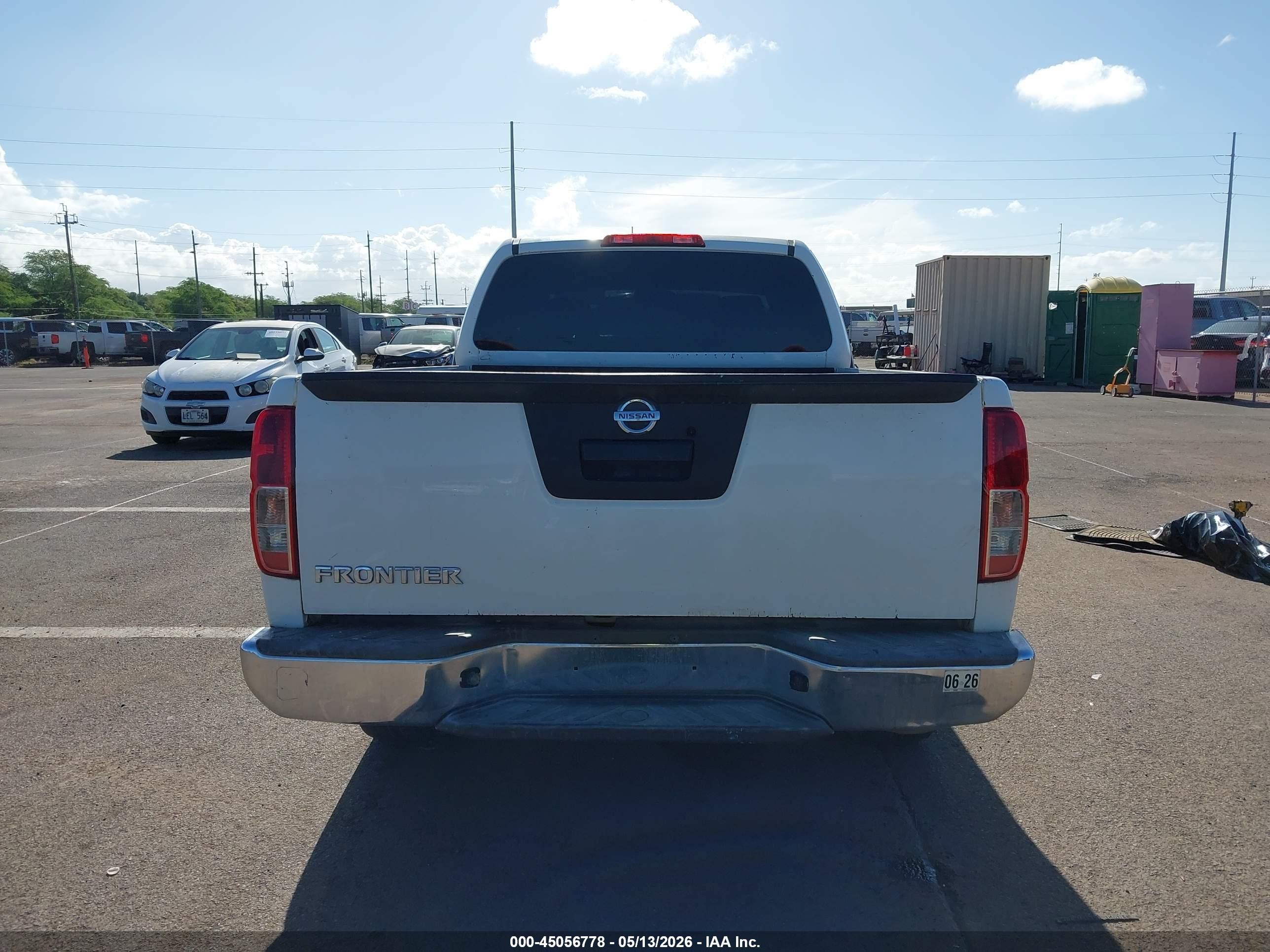 2015 Nissan Frontier S White vin: 1N6BD0CT8FN751360