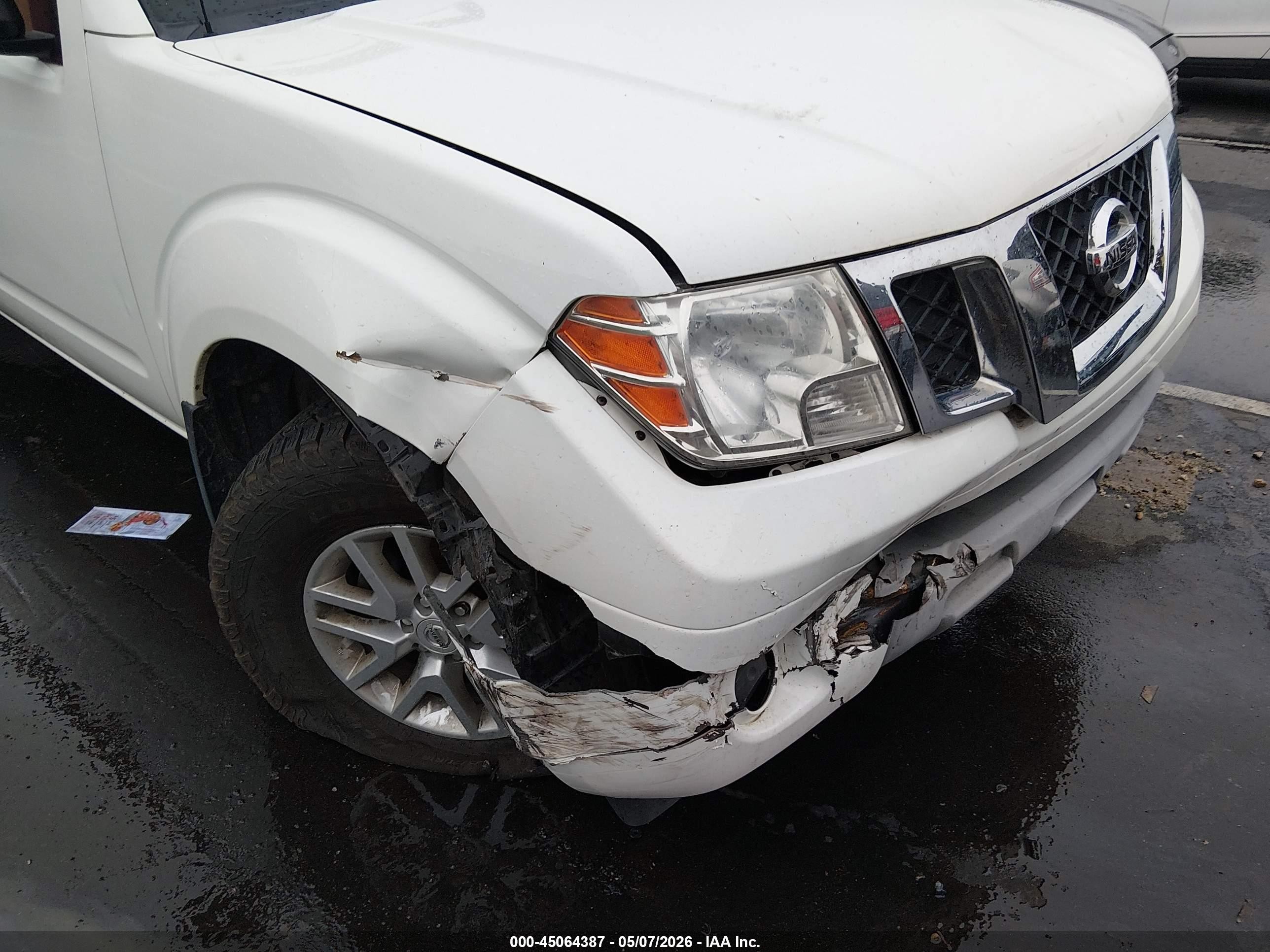2017 Nissan Frontier Sv-i4 White vin: 1N6BD0CT8HN740037