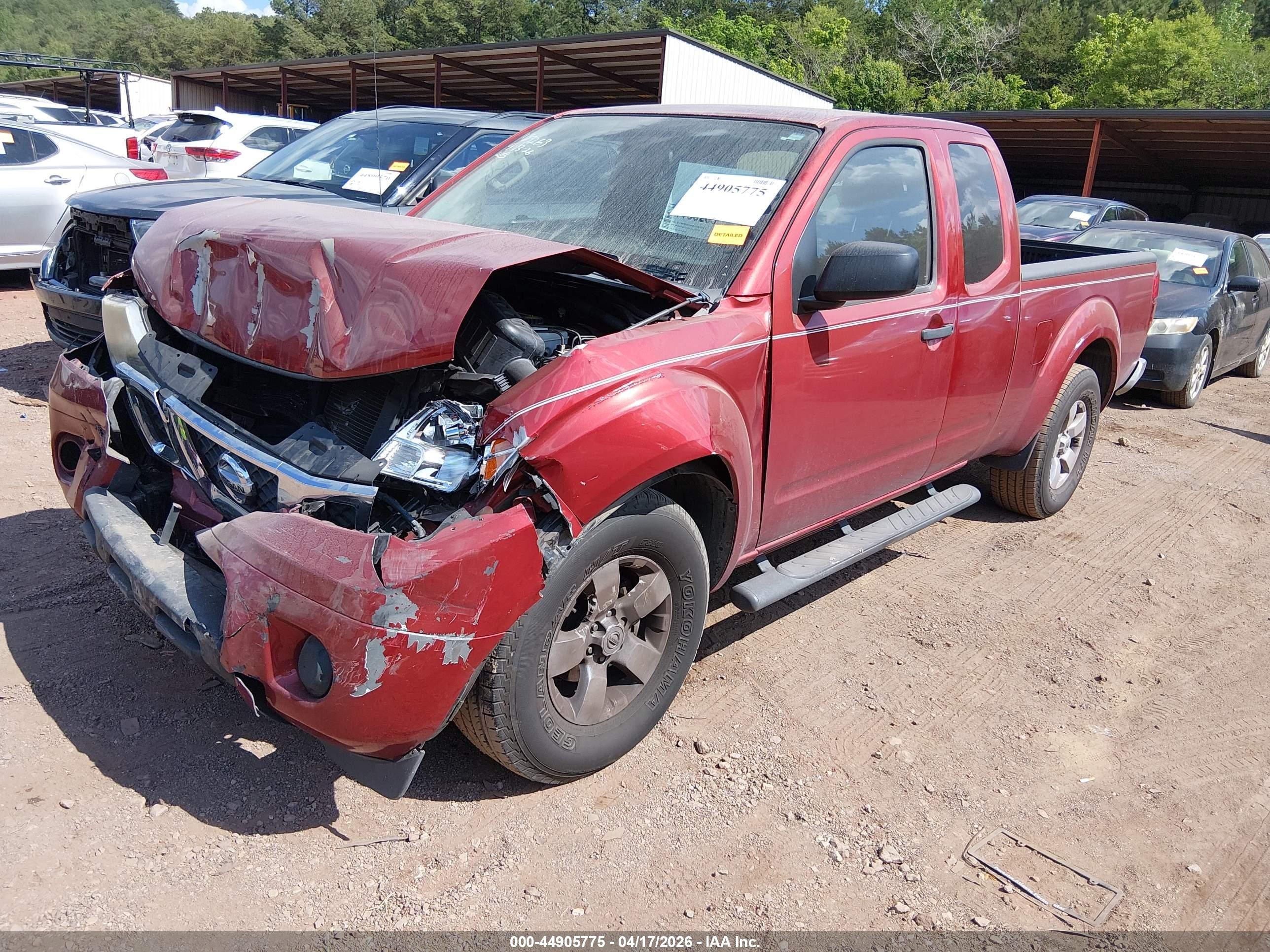 2012 Nissan Frontier Sv-i4 Red vin: 1N6BD0CT9CC423422