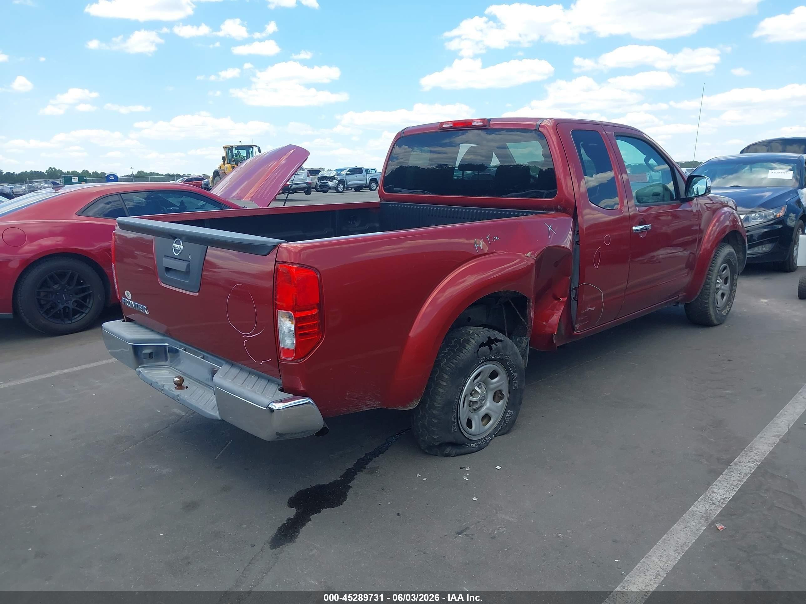 2014 Nissan Frontier S Red vin: 1N6BD0CT9EN745453