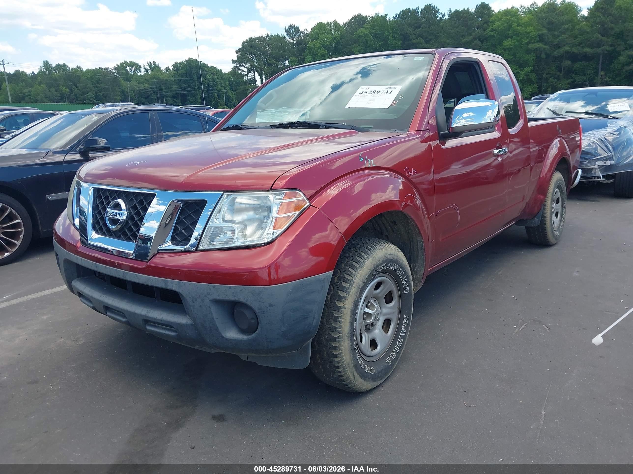 2014 Nissan Frontier S Red vin: 1N6BD0CT9EN745453