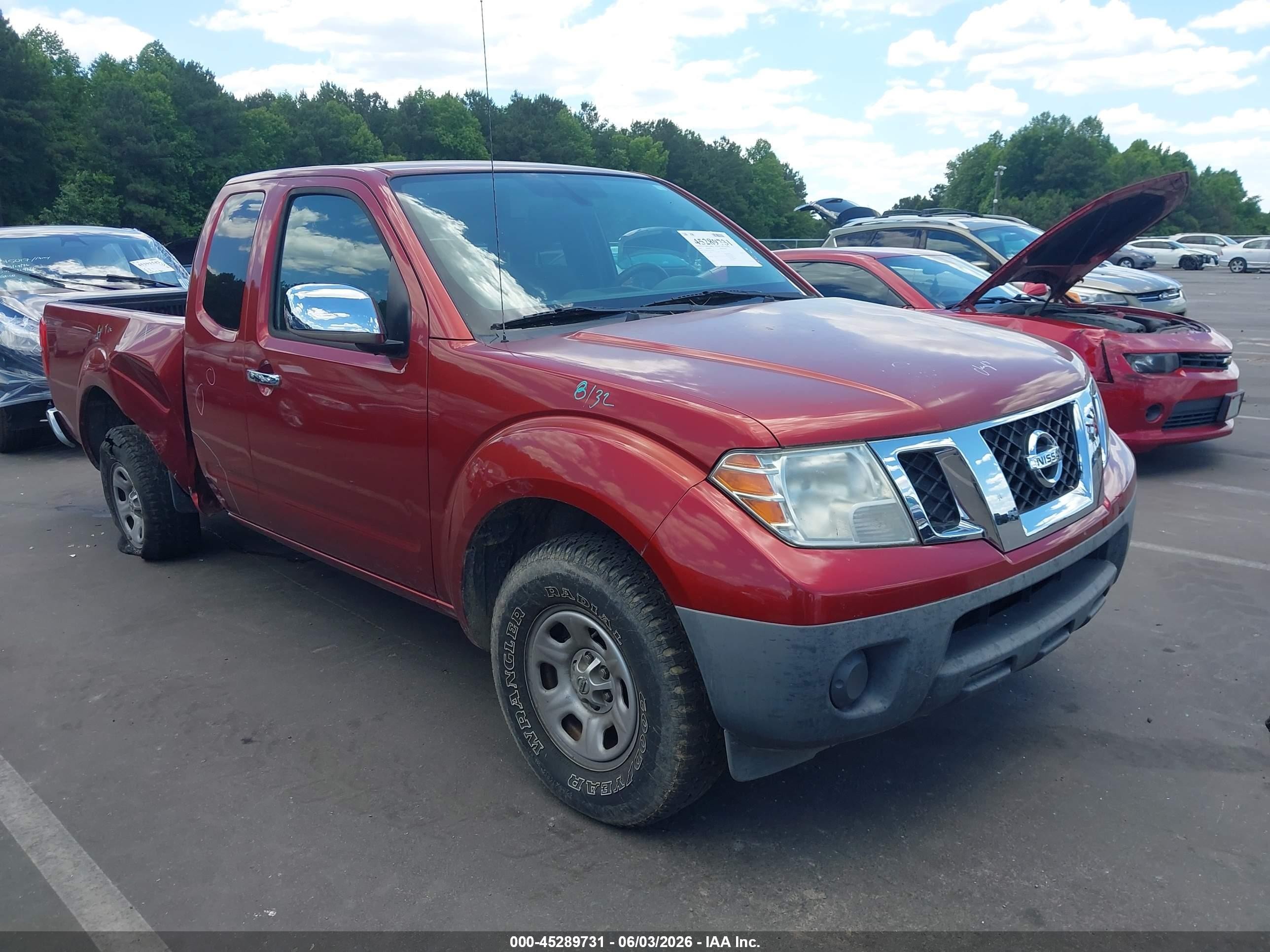 2014 Nissan Frontier S Red vin: 1N6BD0CT9EN745453