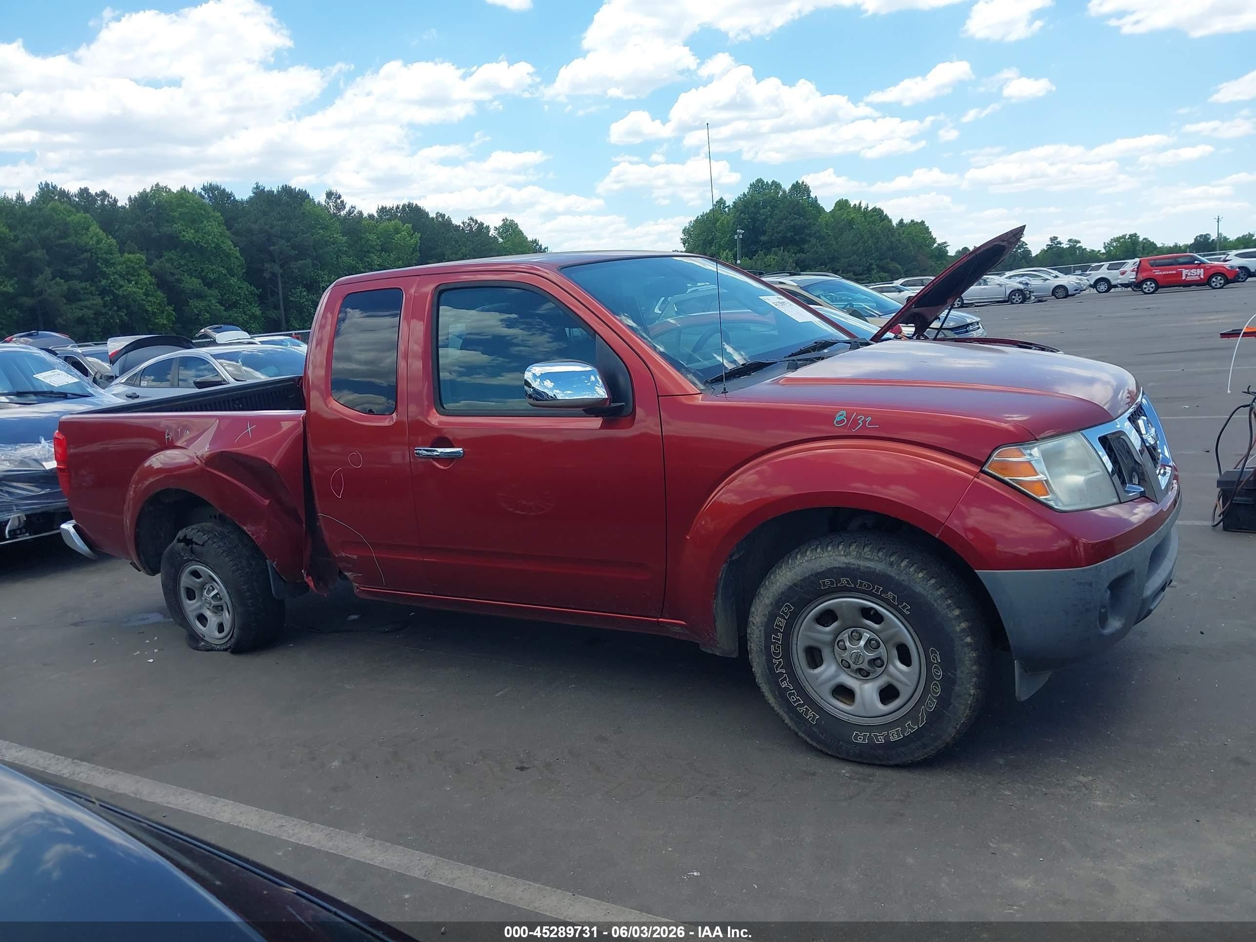2014 Nissan Frontier S Red vin: 1N6BD0CT9EN745453