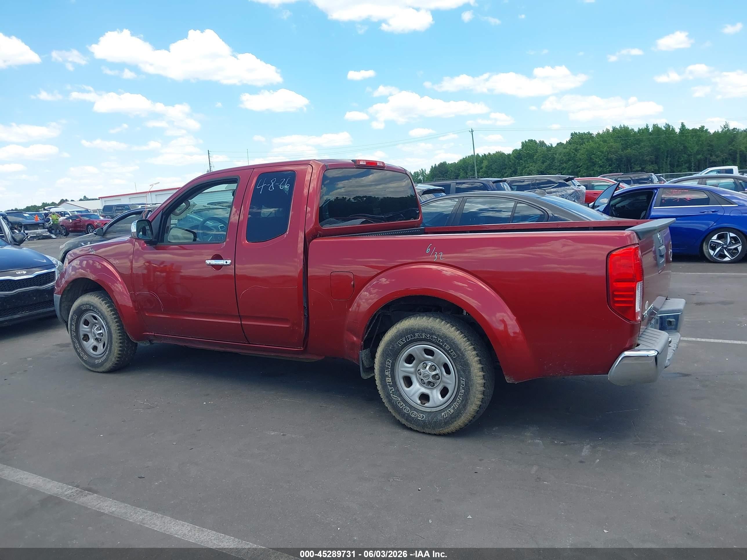 2014 Nissan Frontier S Red vin: 1N6BD0CT9EN745453