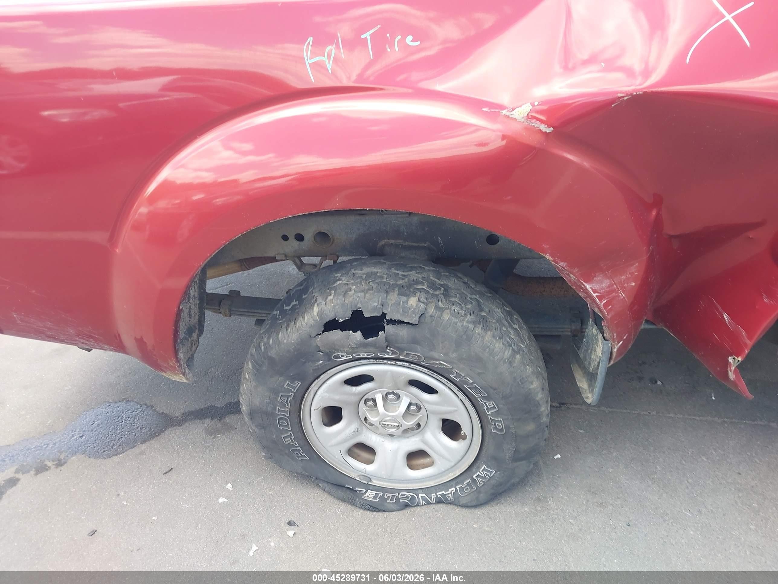 2014 Nissan Frontier S Red vin: 1N6BD0CT9EN745453