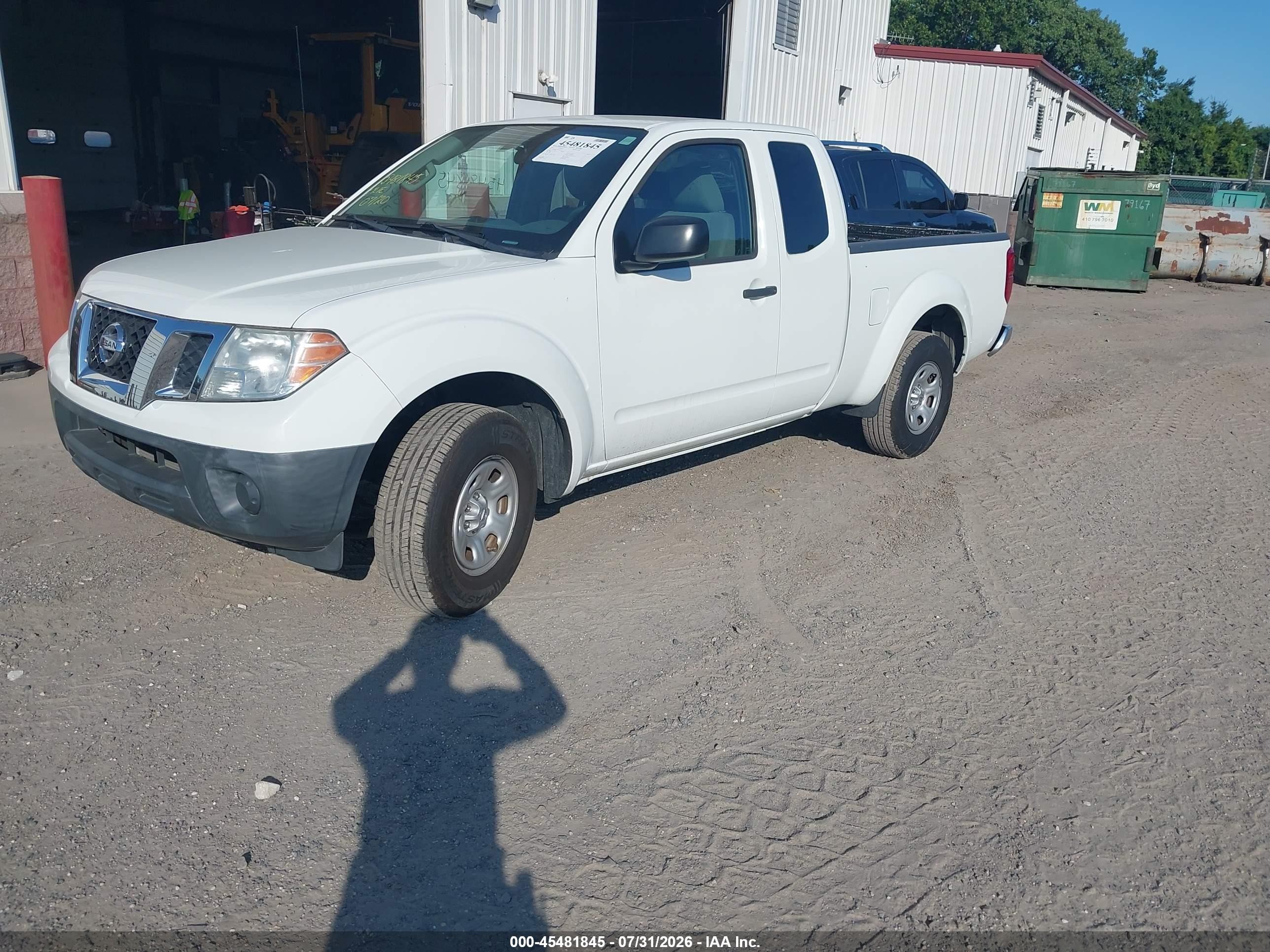 2015 Nissan Frontier S/sv-i4 Белый vin: 1N6BD0CT9FN767230