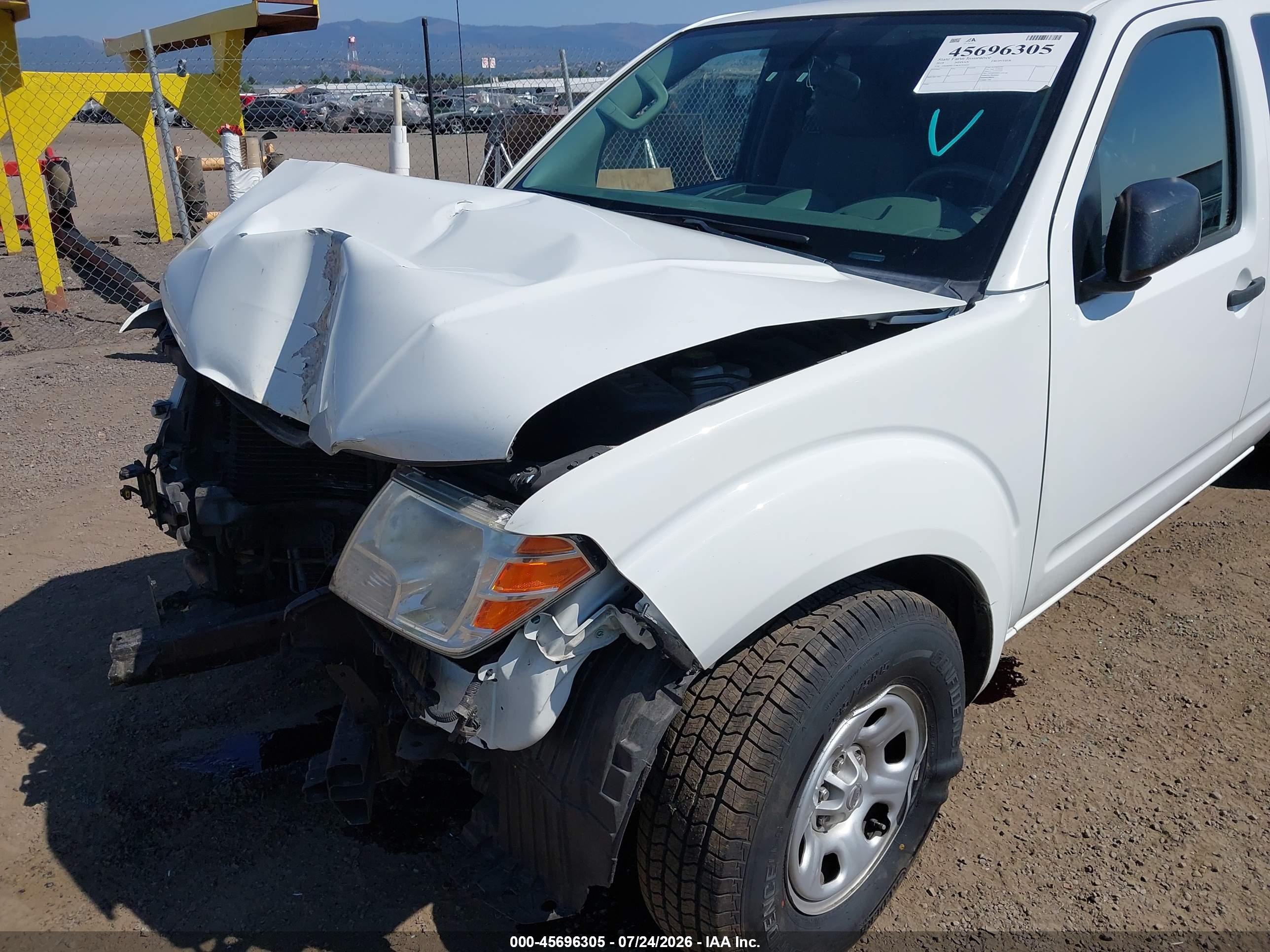 2019 Nissan Frontier S White vin: 1N6BD0CT9KN703652