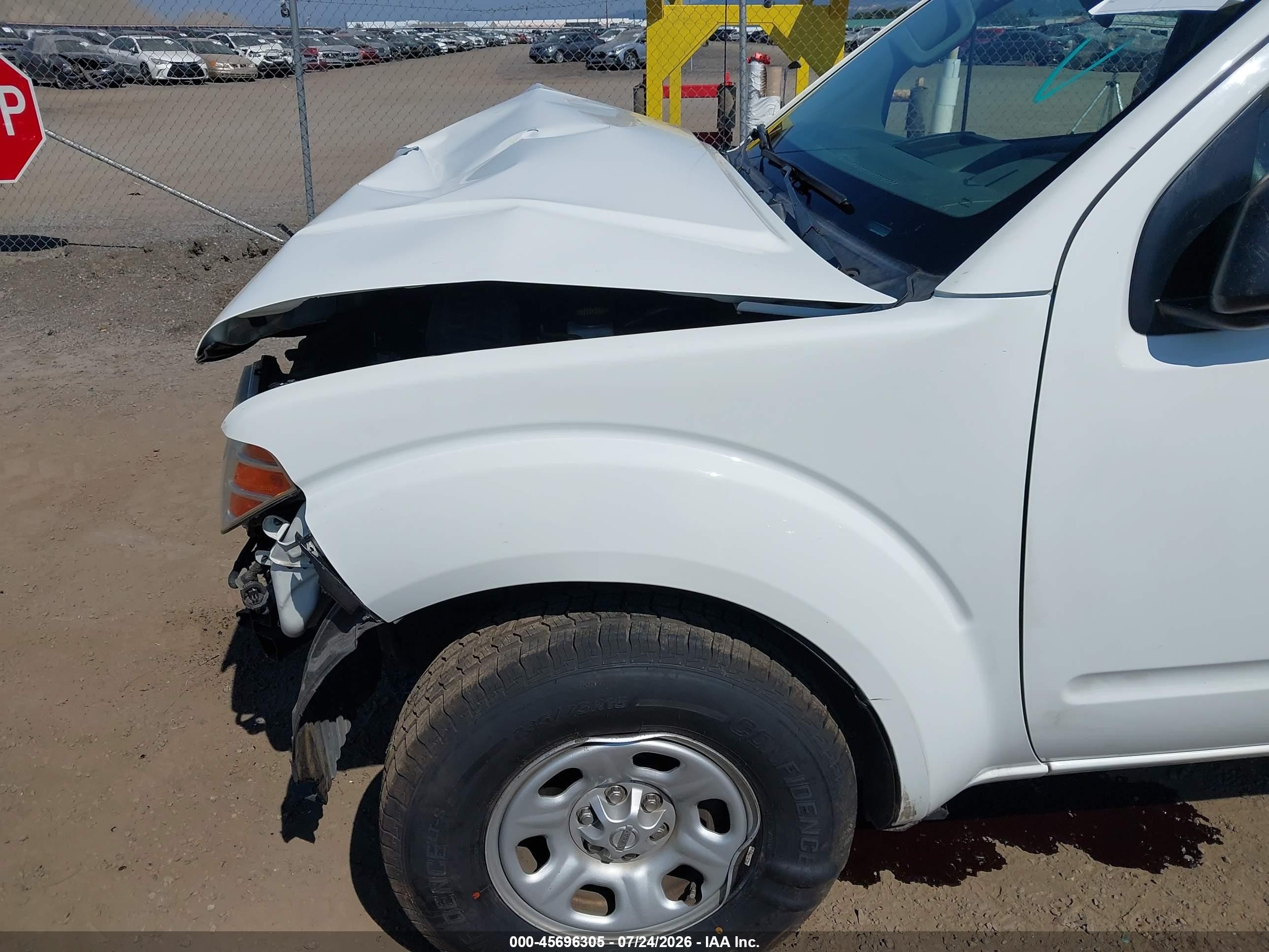 2019 Nissan Frontier S White vin: 1N6BD0CT9KN703652