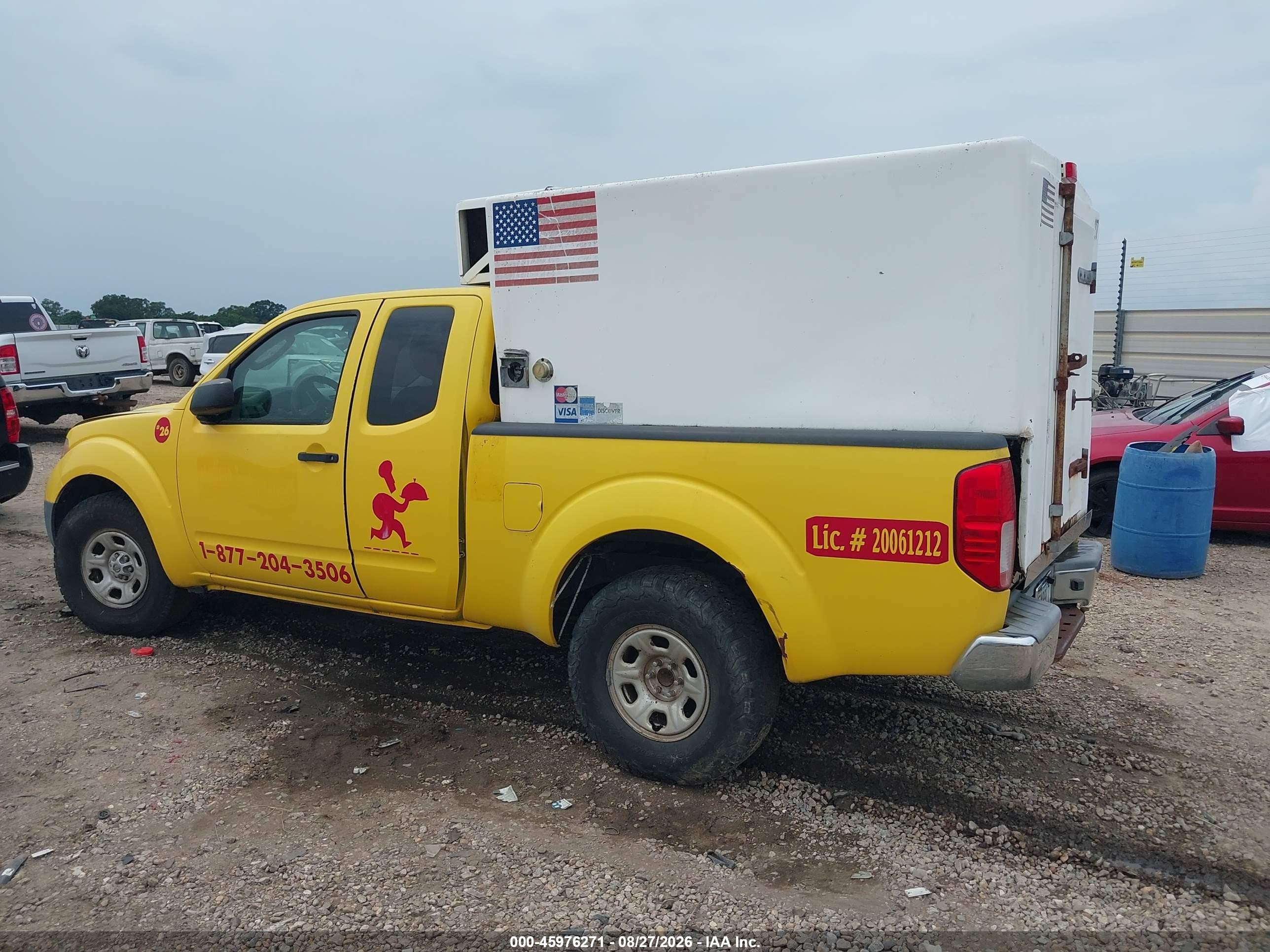 2010 Nissan Frontier Xe Yellow vin: 1N6BD0CTXAC415620