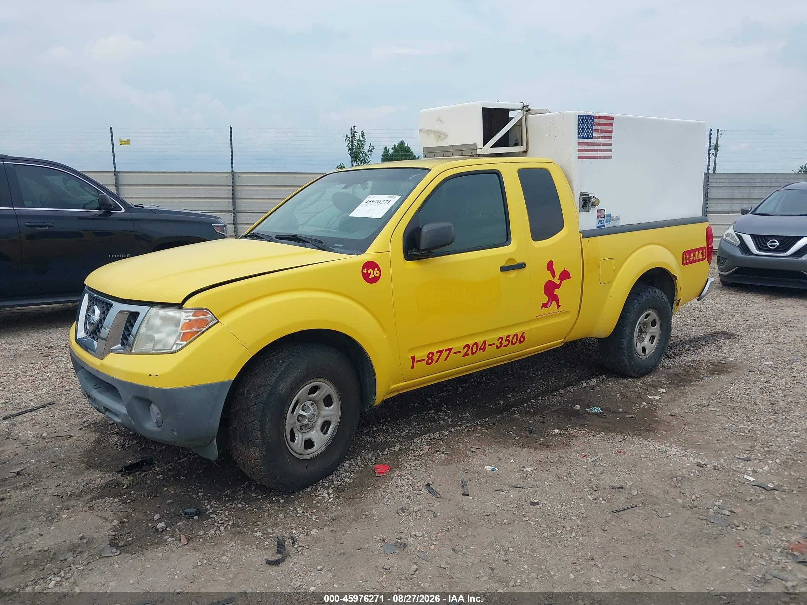 2010 Nissan Frontier Xe Yellow vin: 1N6BD0CTXAC415620