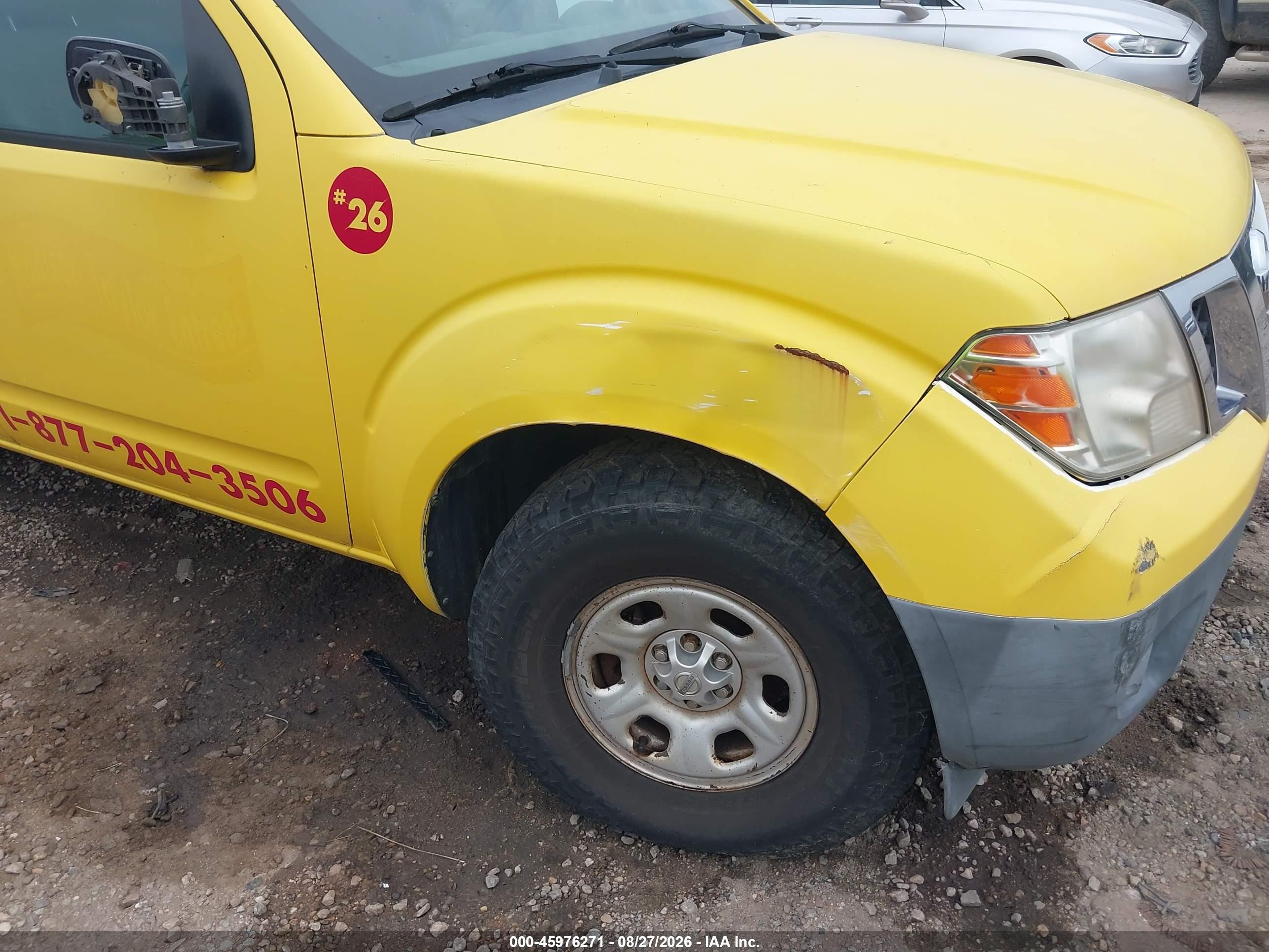 2010 Nissan Frontier Xe Yellow vin: 1N6BD0CTXAC415620