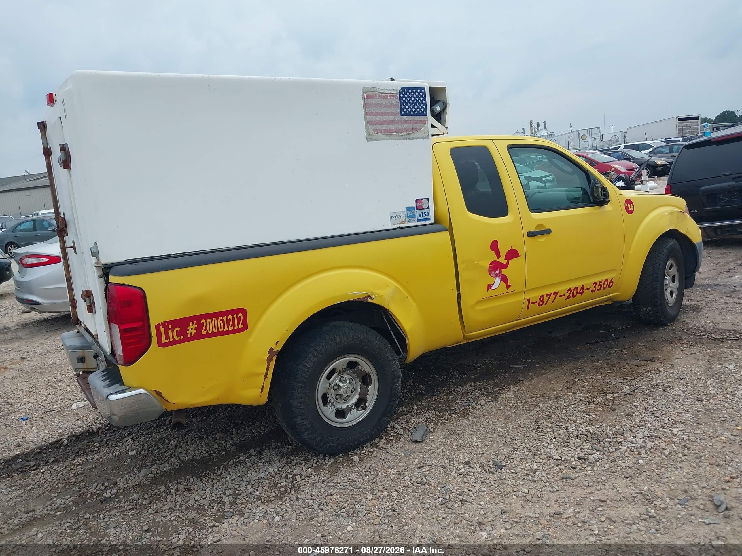 2010 Nissan Frontier Xe Yellow vin: 1N6BD0CTXAC415620