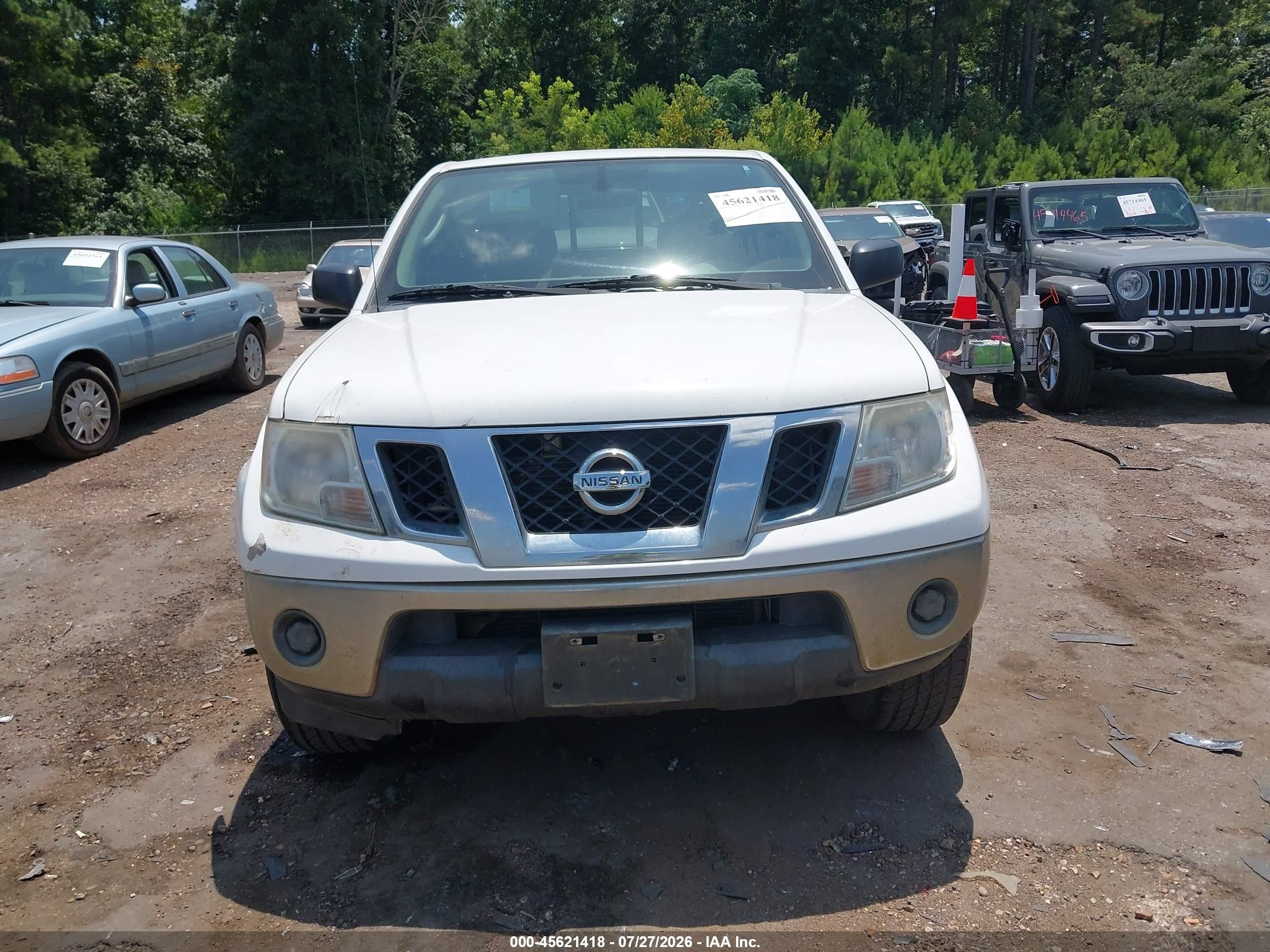 2010 Nissan Frontier Se-i4 White vin: 1N6BD0CTXAC424639