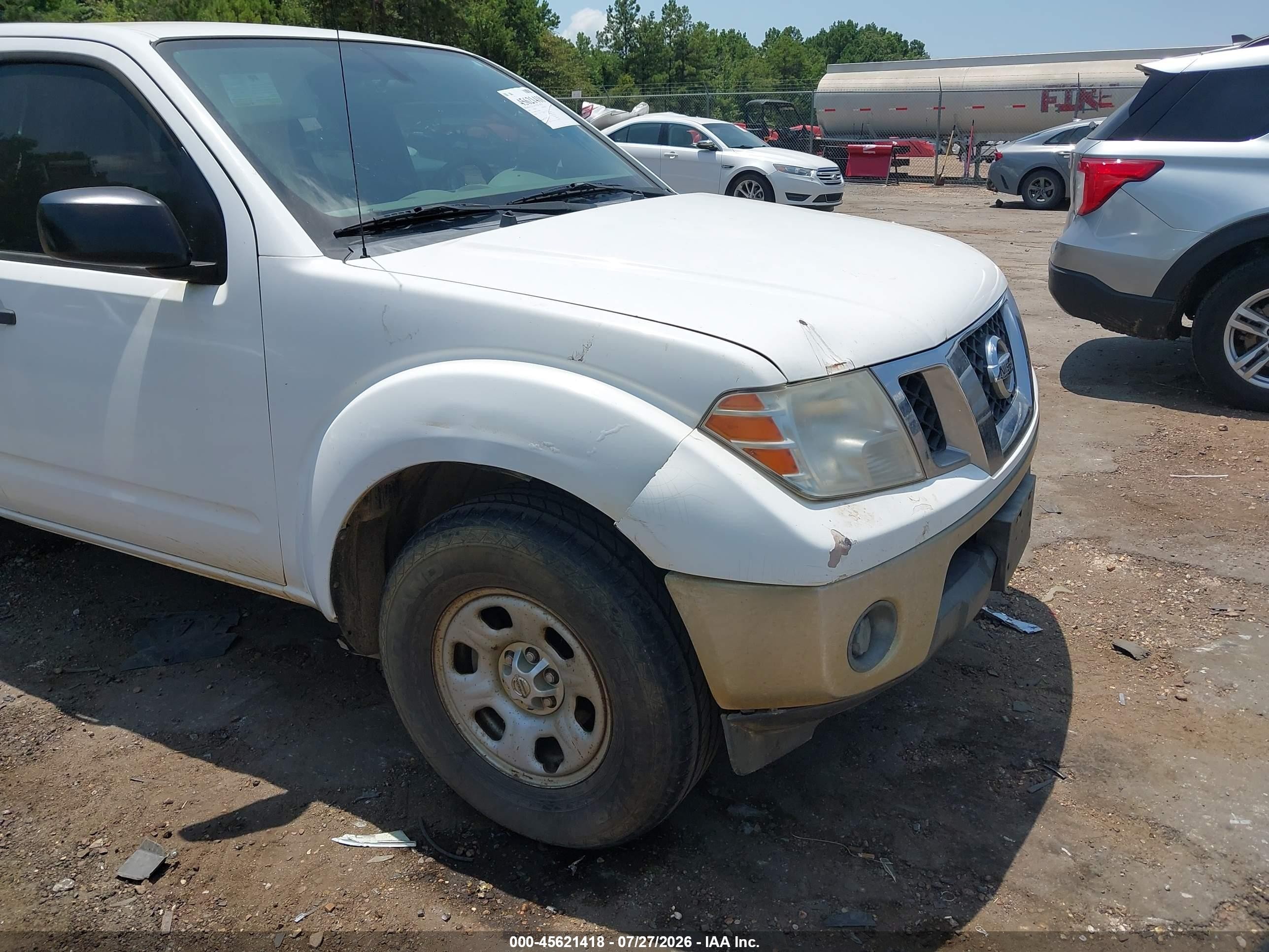 2010 Nissan Frontier Se-i4 White vin: 1N6BD0CTXAC424639