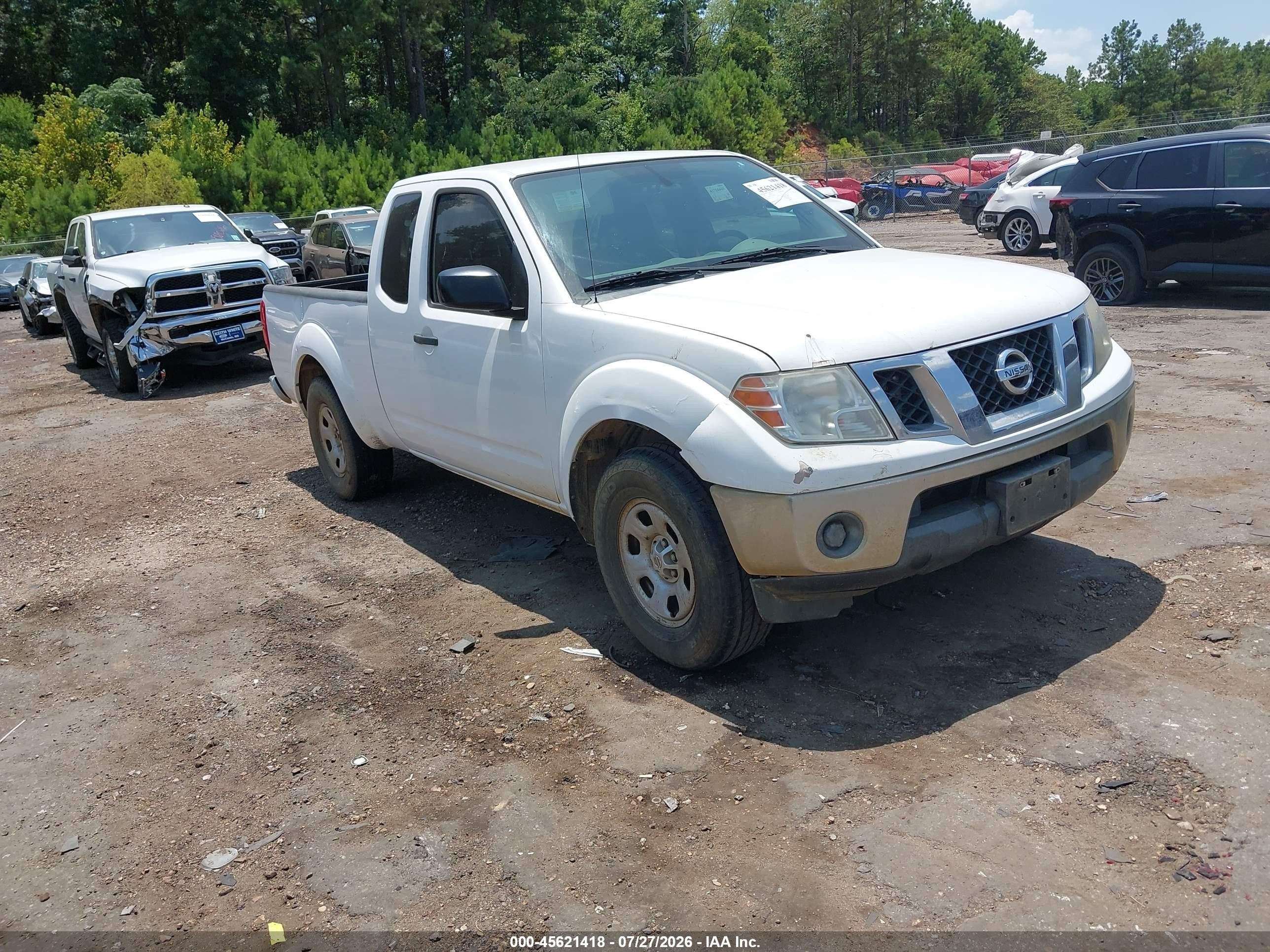 2010 Nissan Frontier Se-i4 White vin: 1N6BD0CTXAC424639