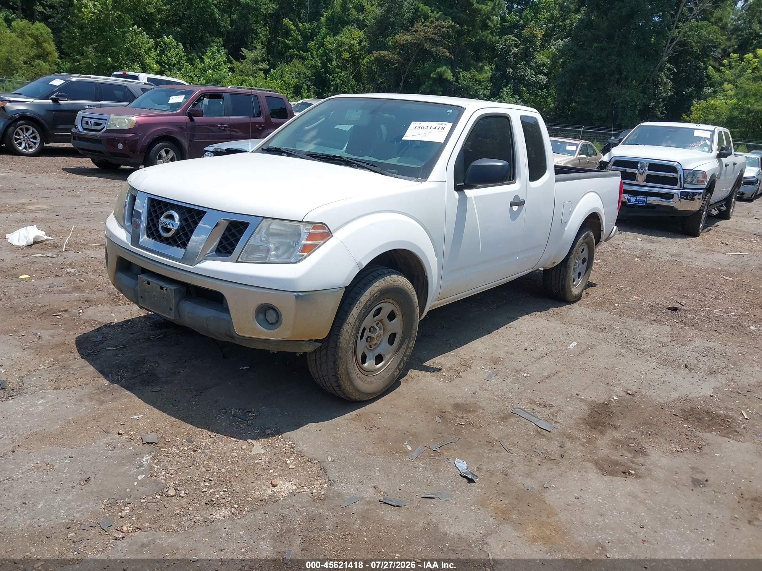 2010 Nissan Frontier Se-i4 White vin: 1N6BD0CTXAC424639